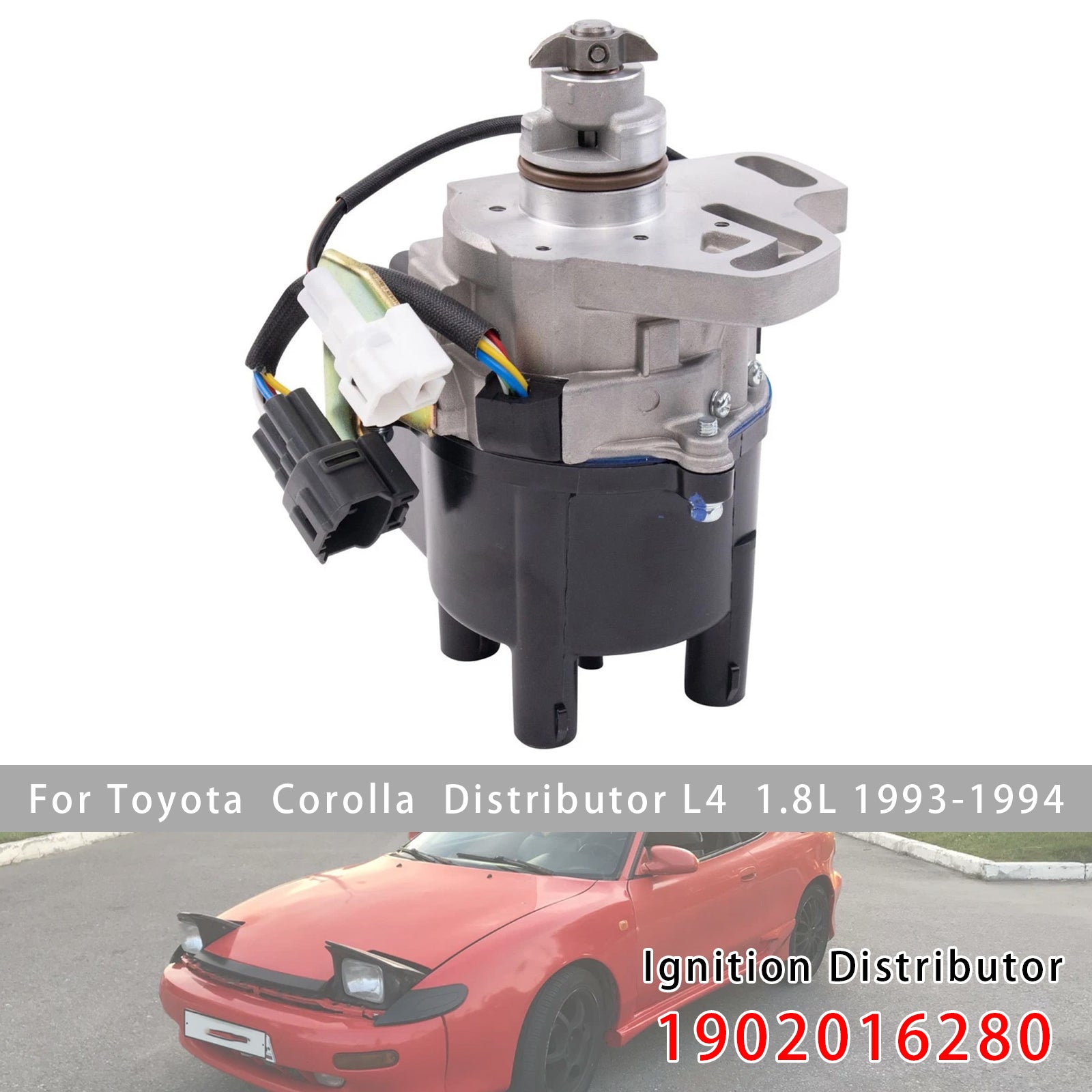 Ignition Distributor 1902016280 For Toyota Corolla 1.8L 93 94 Celica ST 94 95