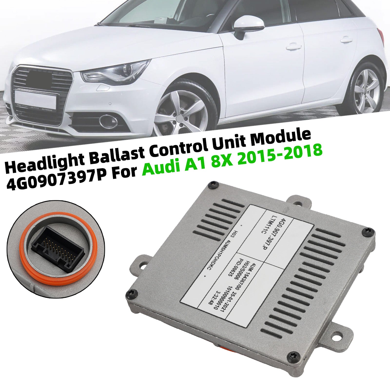 Headlight Ballast Control Unit Module 4G0907397P For Audi A1 8X 2015-2018