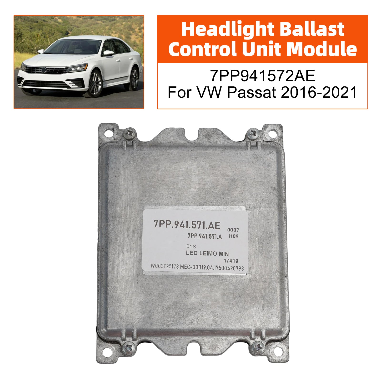 Headlight Ballast Control Unit Module 7PP941572AE For VW Passat 2016-2021