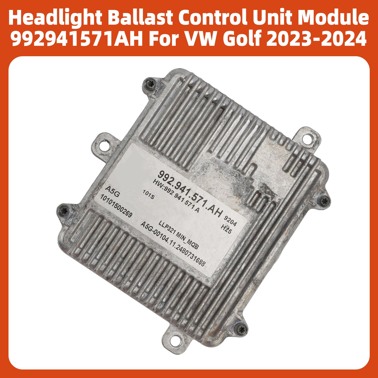 Headlight Ballast Control Unit Module 992941571AH For VW Golf 2023-2024