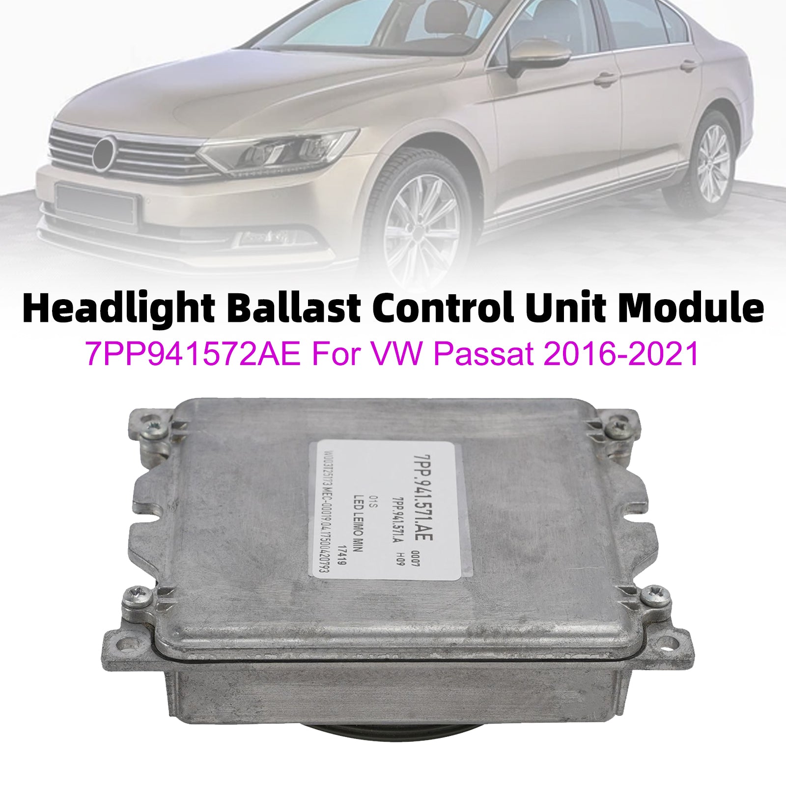 Headlight Ballast Control Unit Module 7PP941572AE For VW Passat 2016-2021