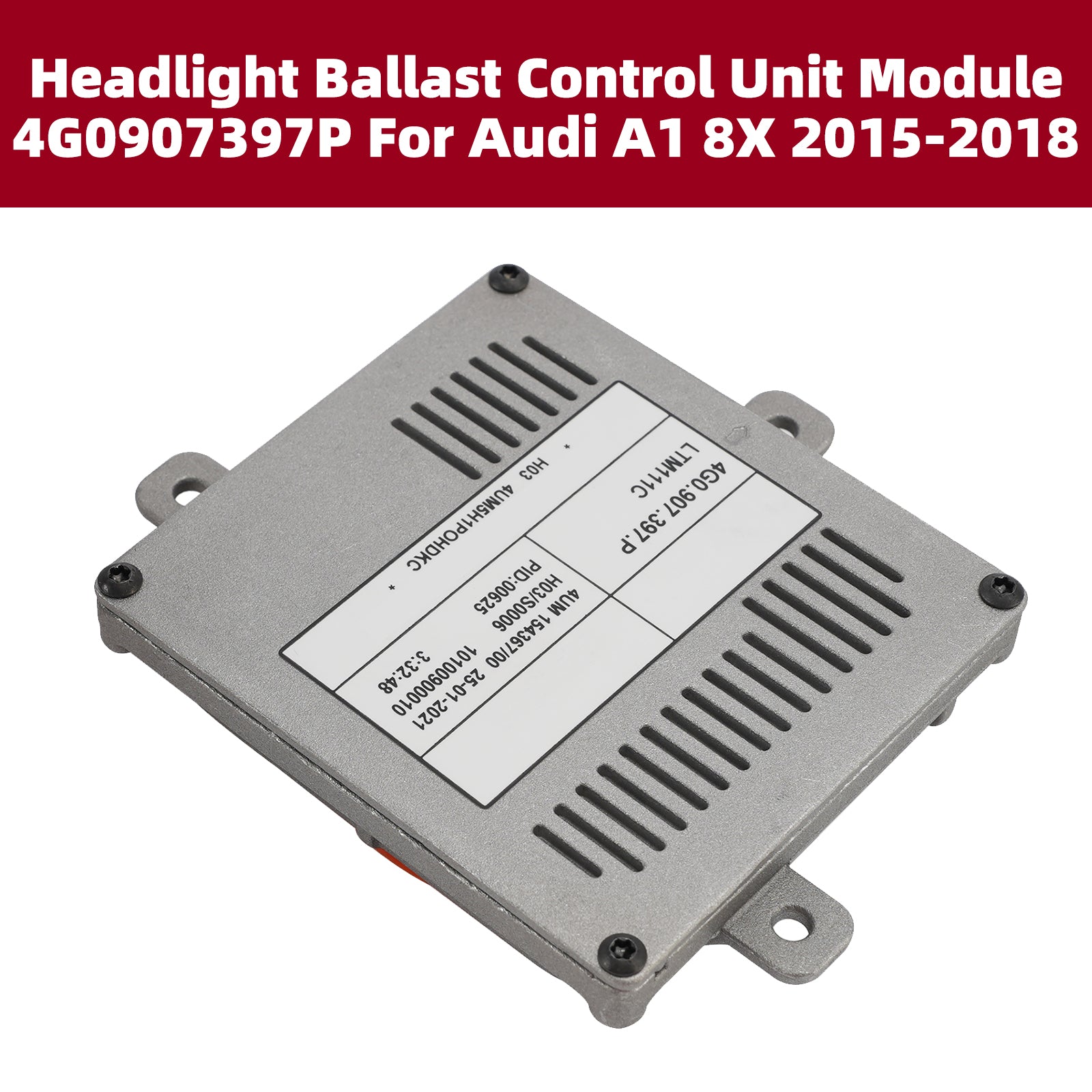 Headlight Ballast Control Unit Module 4G0907397P For Audi A1 8X 2015-2018
