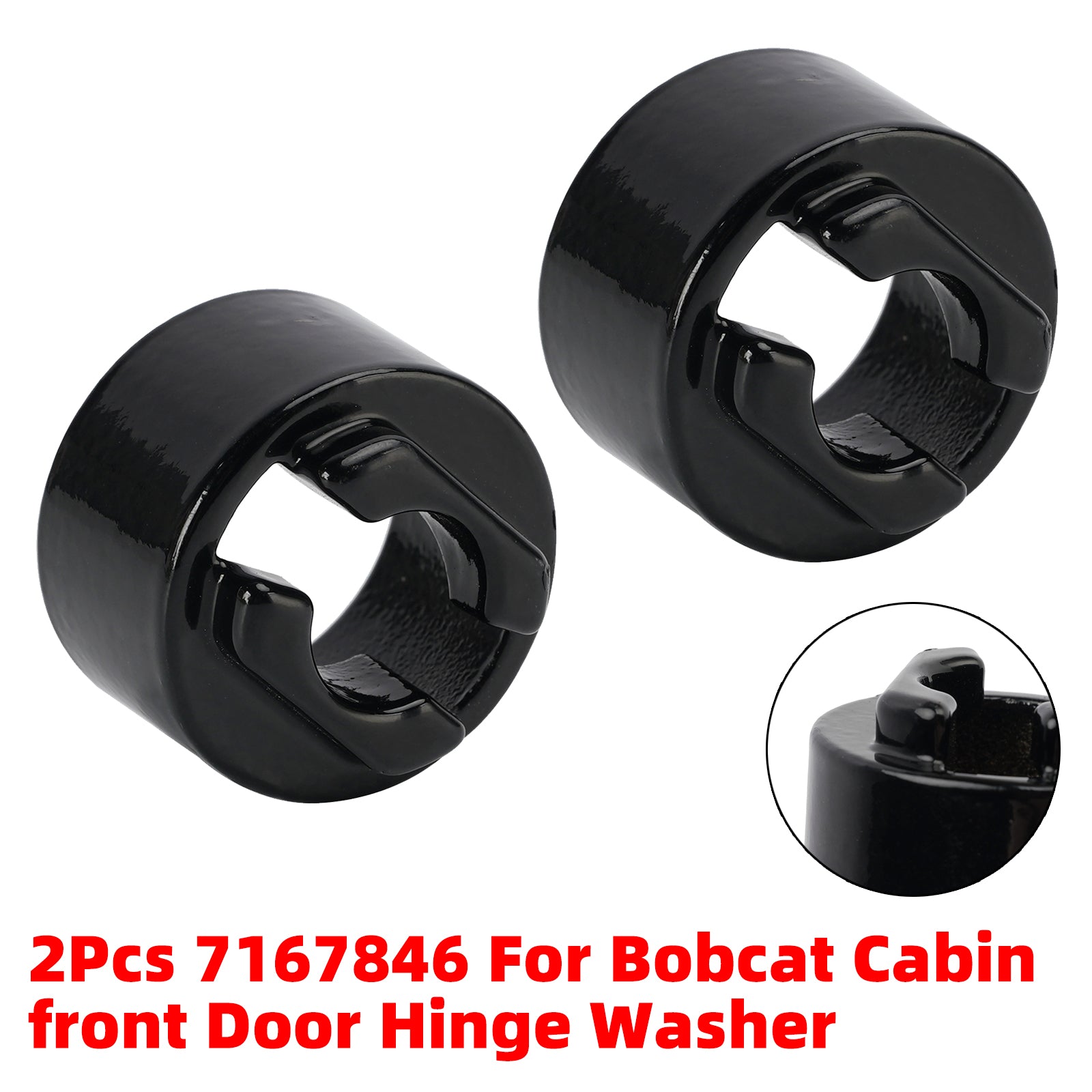 2Pcs 7167846 For Bobcat Cabin Front Door Hinge Washer T450 T550 T590 T595 T630