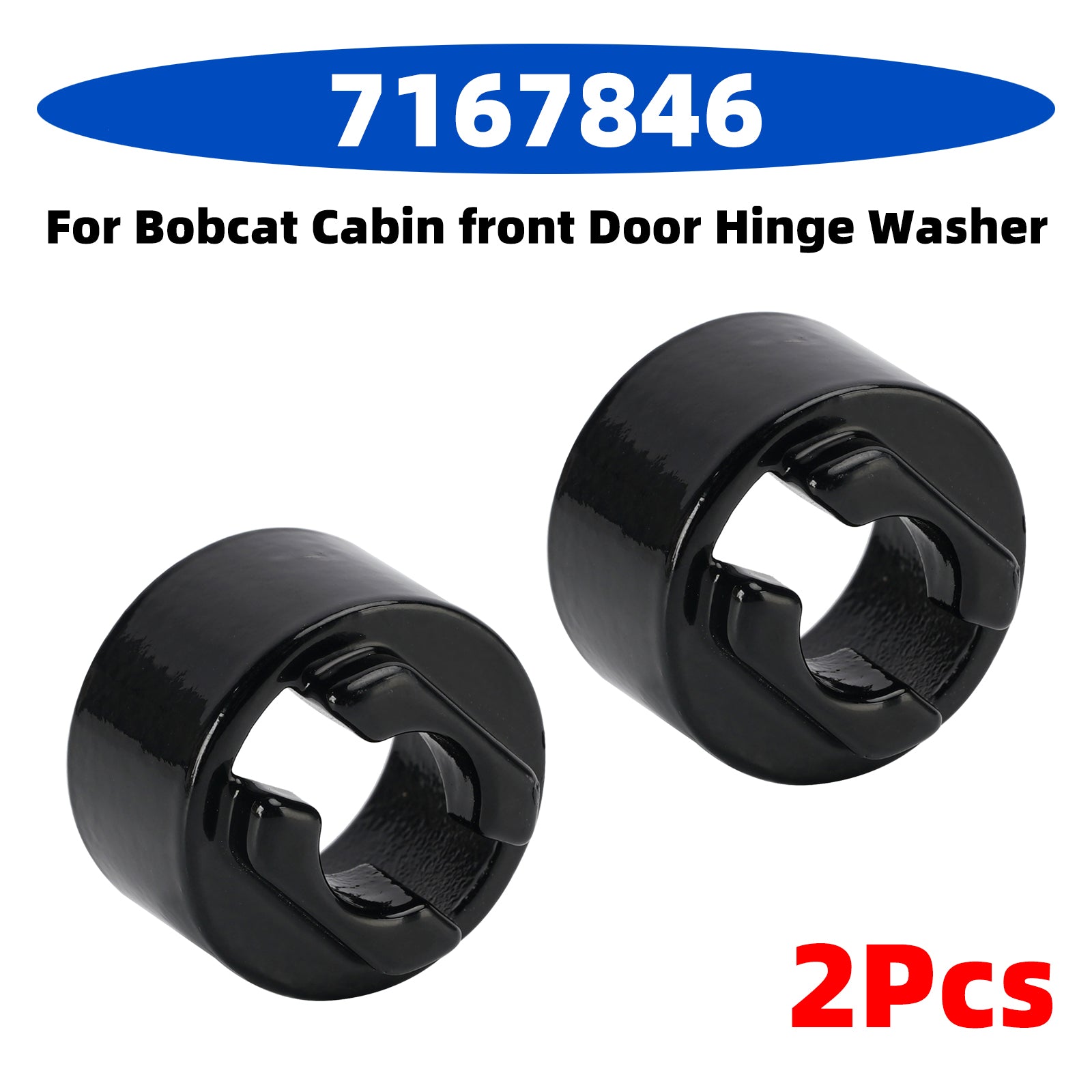 2Pcs 7167846 For Bobcat Cabin Front Door Hinge Washer T450 T550 T590 T595 T630
