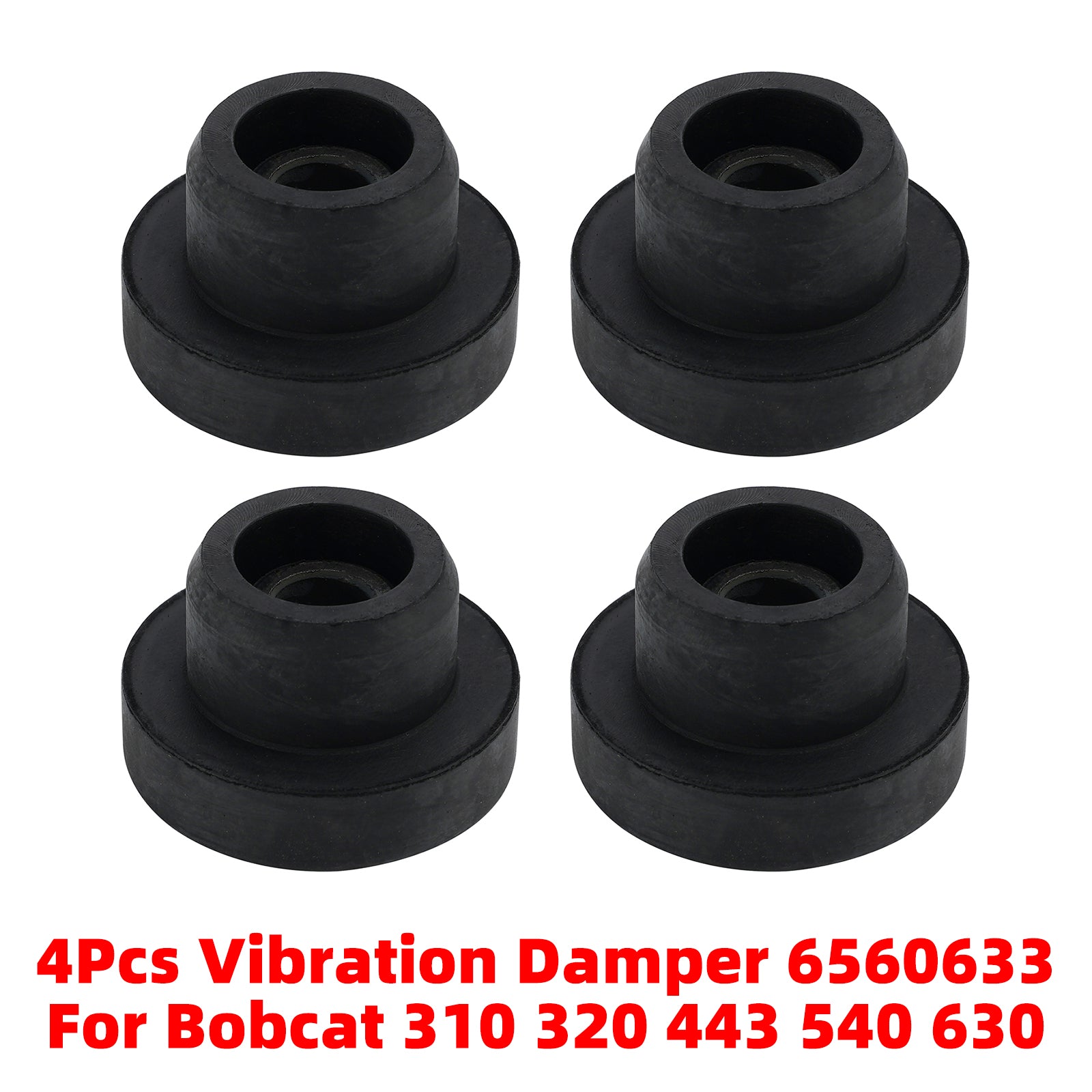 4Pcs Vibration Damper 6560633 For Bobcat 310 320 443 540 630 743 751 753 873