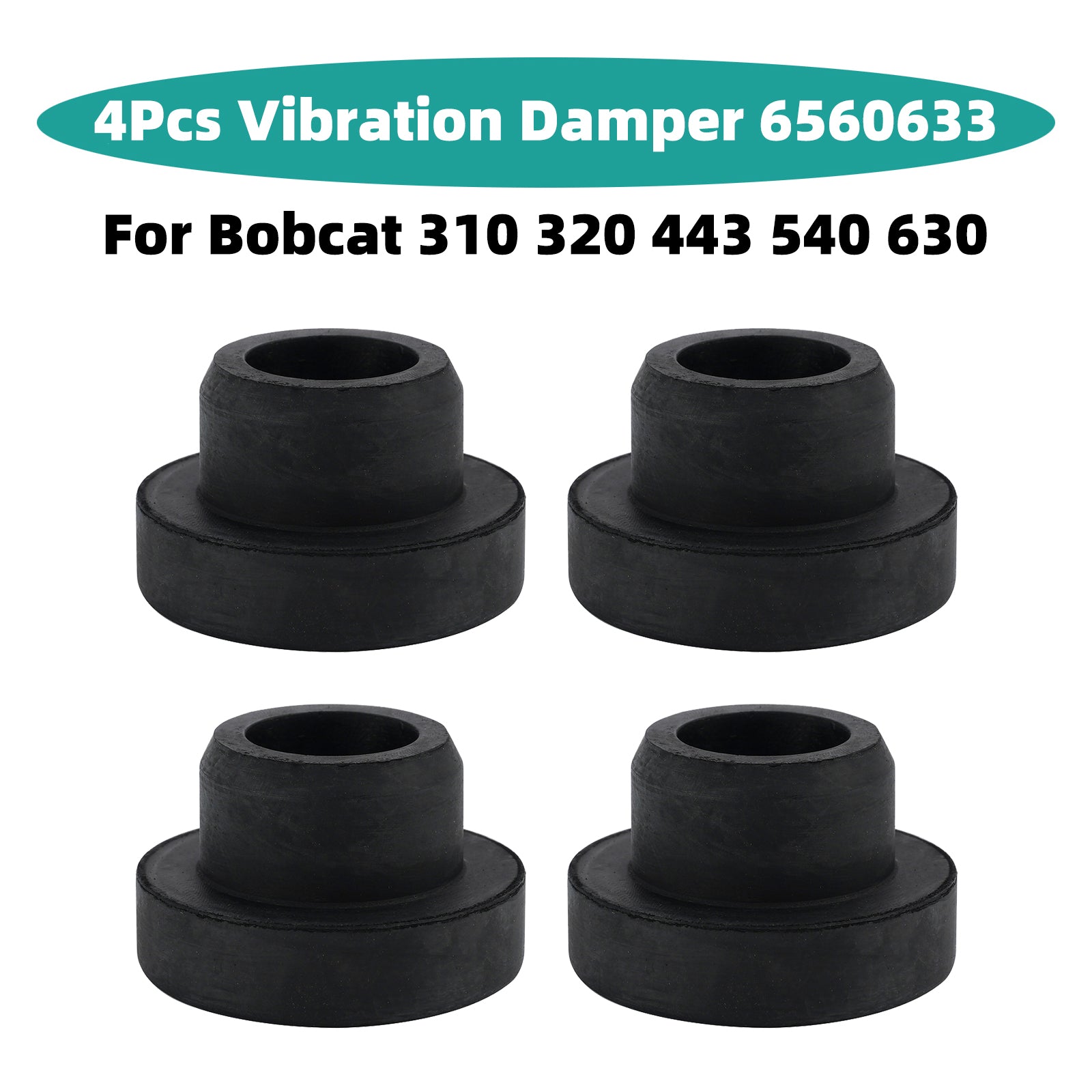 4Pcs Vibration Damper 6560633 For Bobcat 310 320 443 540 630 743 751 753 873
