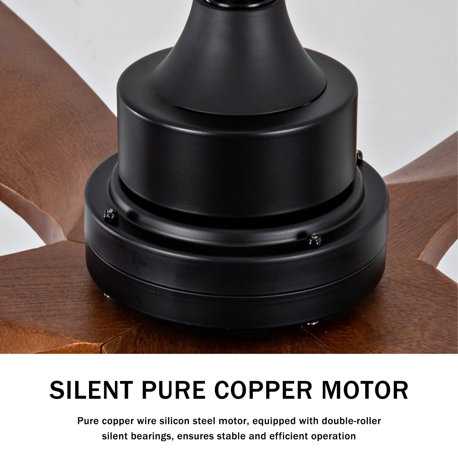 Quiet 60" Ceiling Fan Light