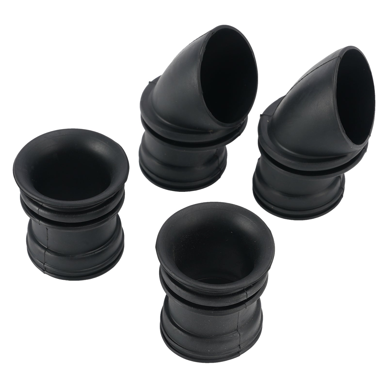 4x Air Box Rubber Adapter Boot Set For Kawasaki KZ550 KZ550C LTD KZ650 KZ650C