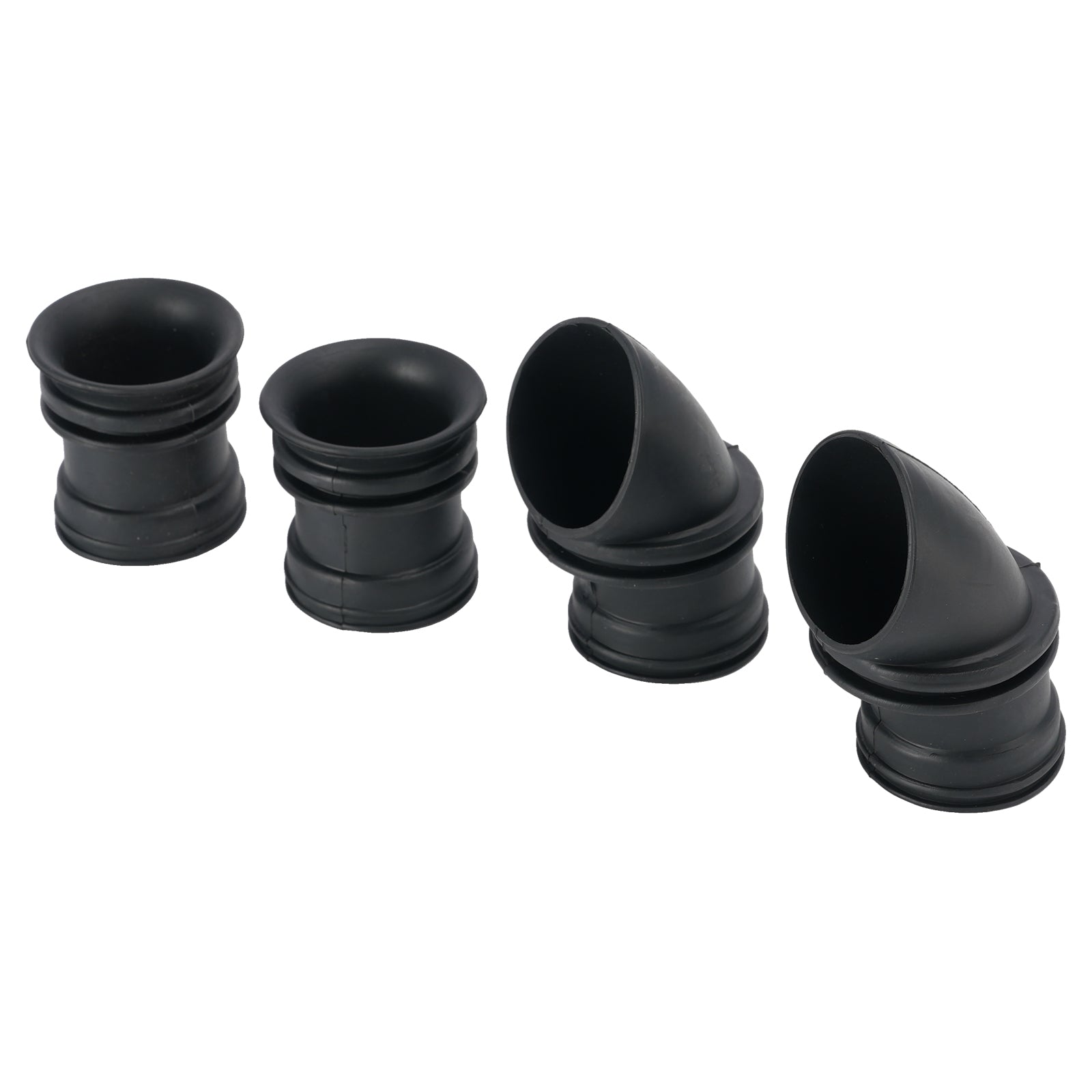 4x Air Box Rubber Adapter Boot Set For Kawasaki KZ550 KZ550C LTD KZ650 KZ650C