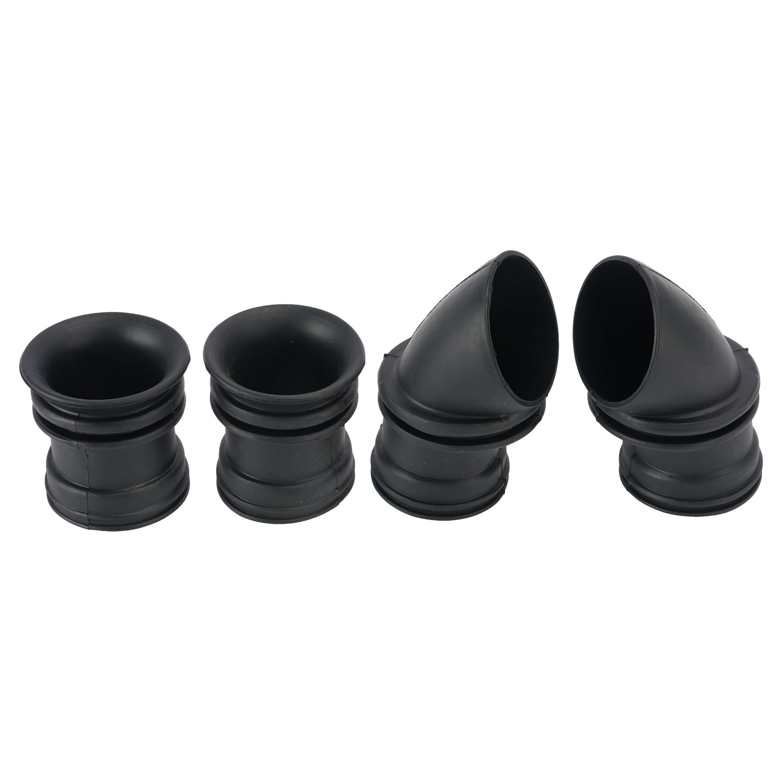 4x Air Box Rubber Adapter Boot Set For Kawasaki KZ550 KZ550C LTD KZ650 KZ650C