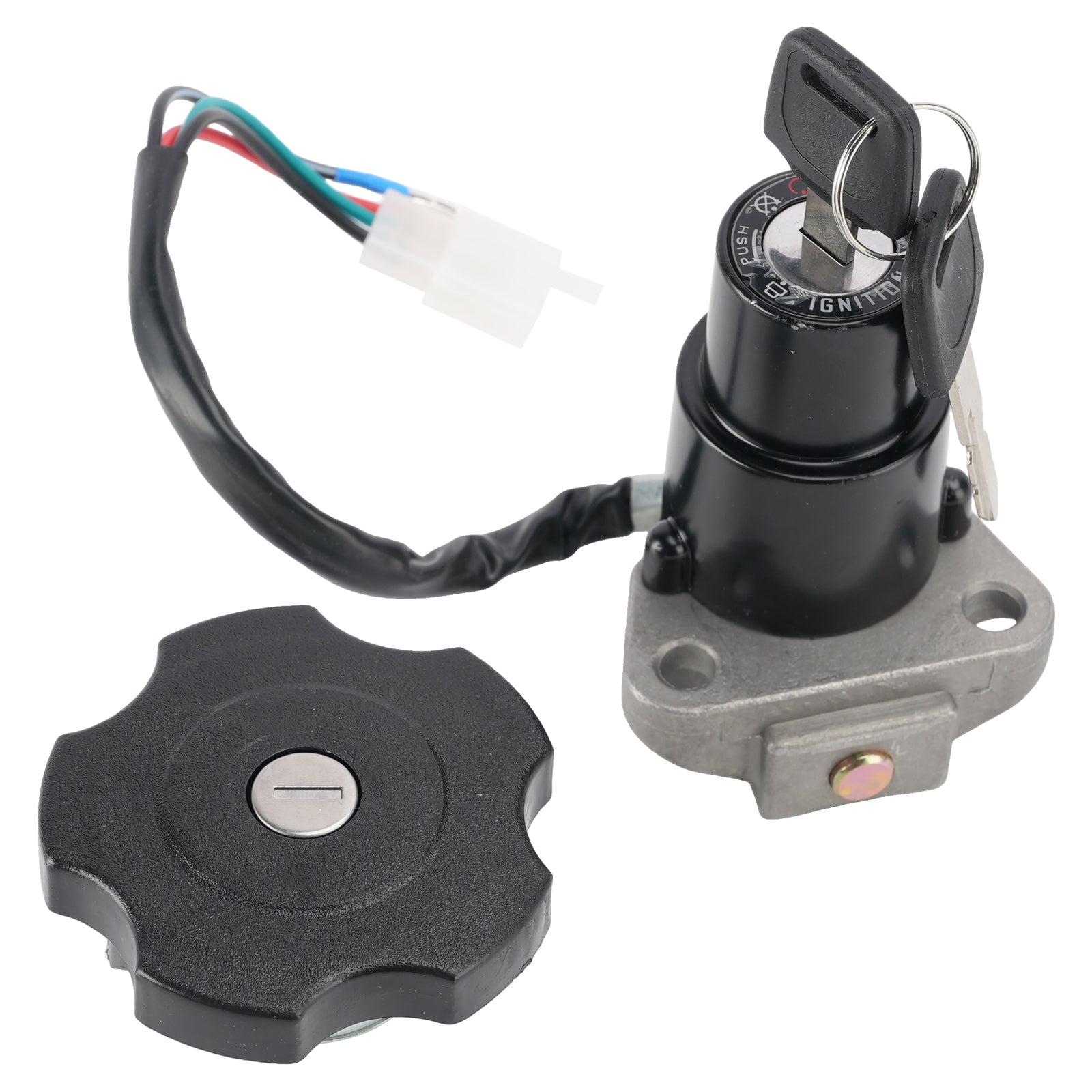 Ignition Key Switch Fuel Cap Lock Set For Yamaha DT200WR DT200 WR 1991-1994
