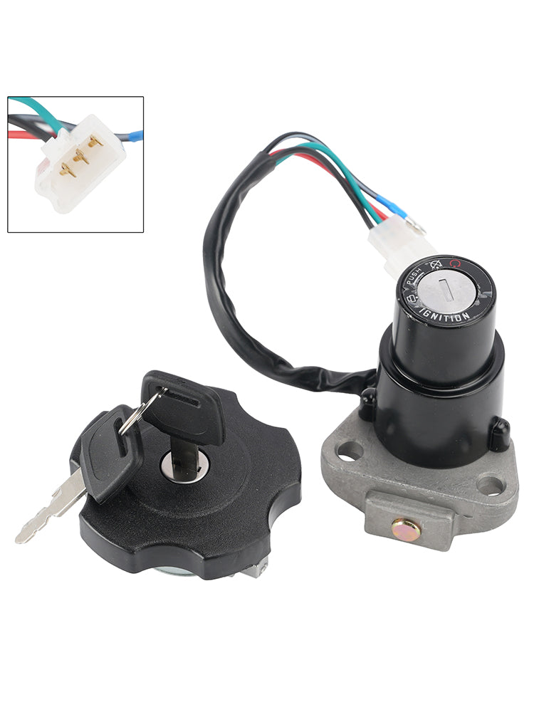 Ignition Key Switch Fuel Cap Lock Set For Yamaha DT200WR DT200 WR 1991-1994