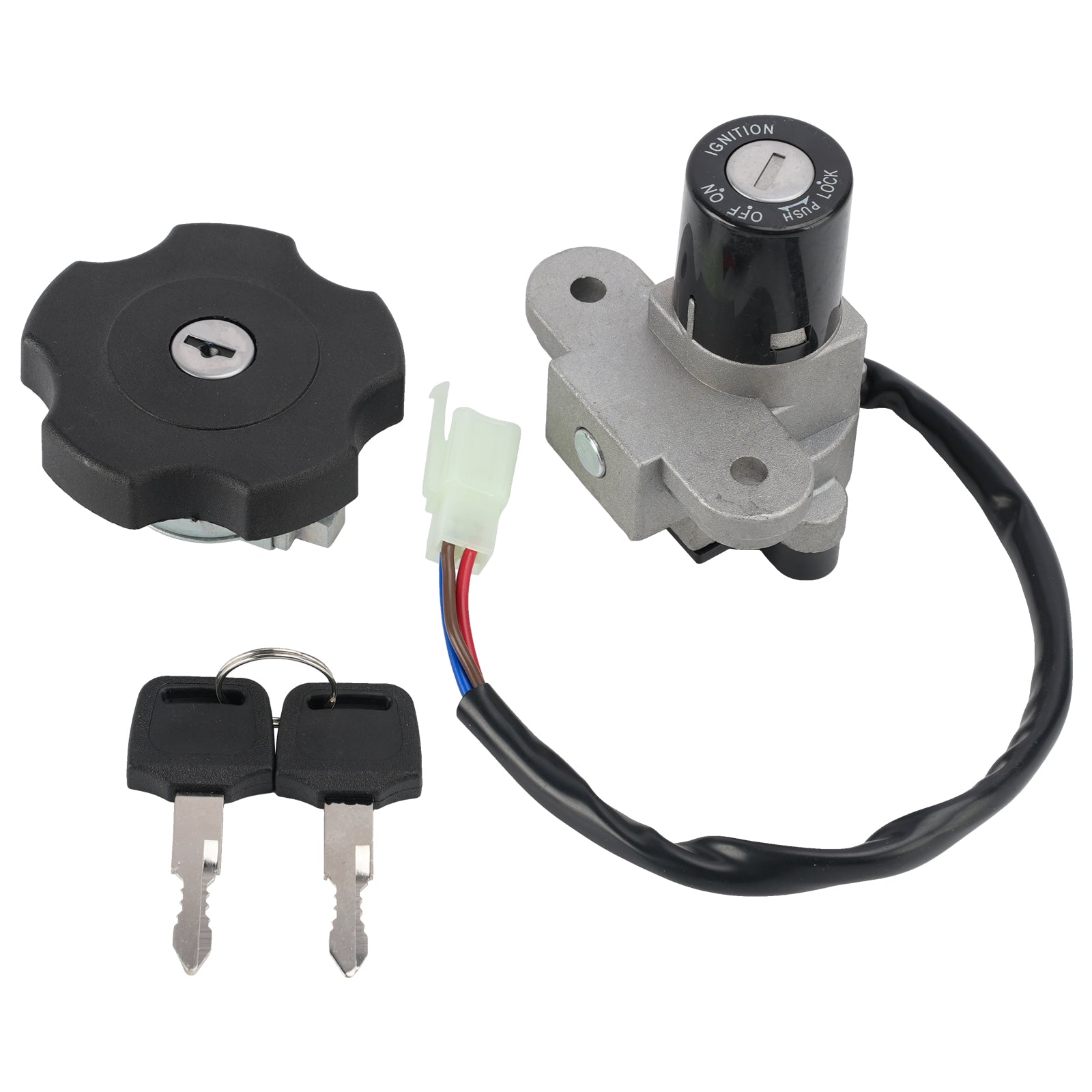 Ignition Key Switch Fuel Cap Lock Set For Yamaha DT125R DT125RE DT125X 2004-2006