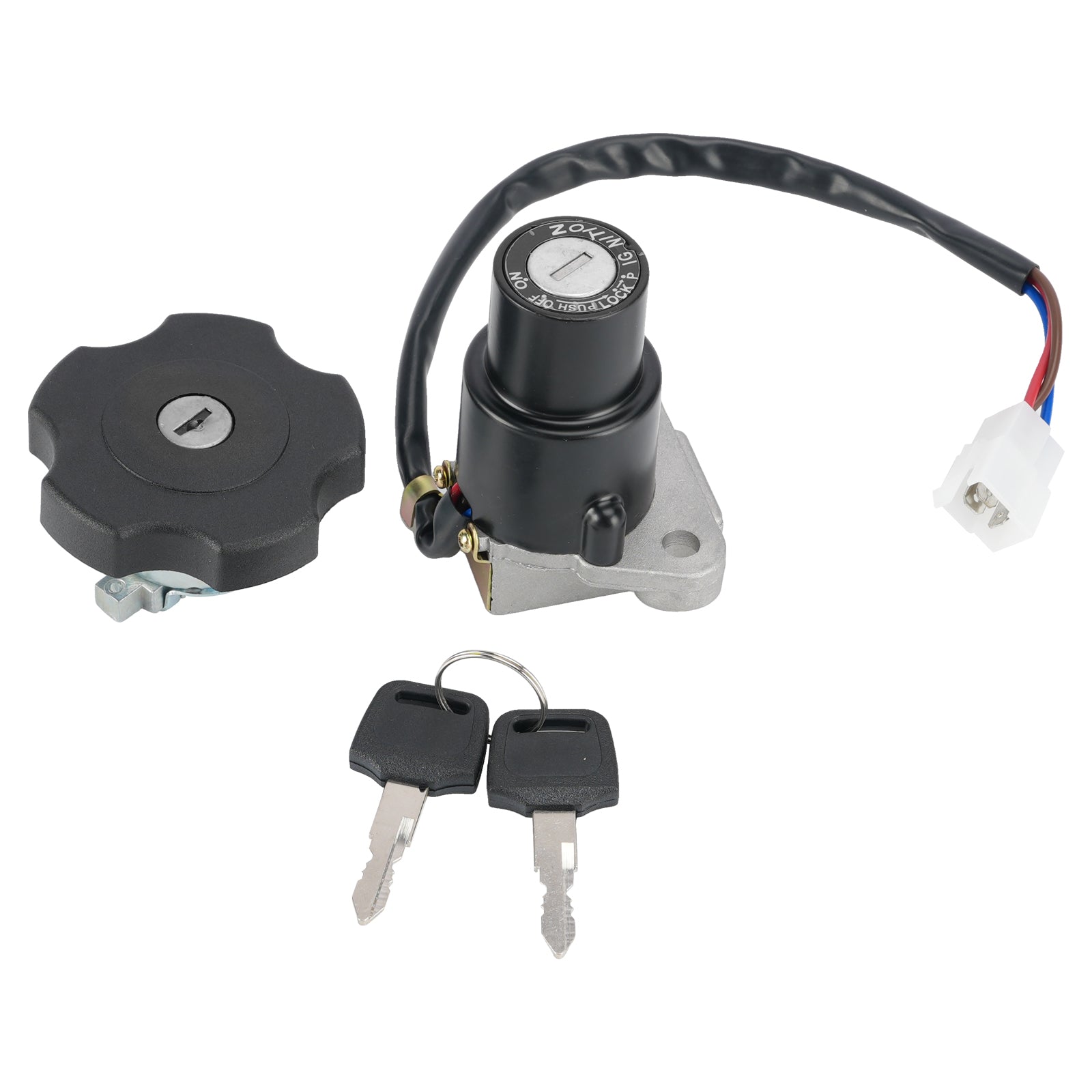 3-Wire Ignition Switch Fuel Cap Lock Set For Yamaha FJ600 1984-1985/1989-1990