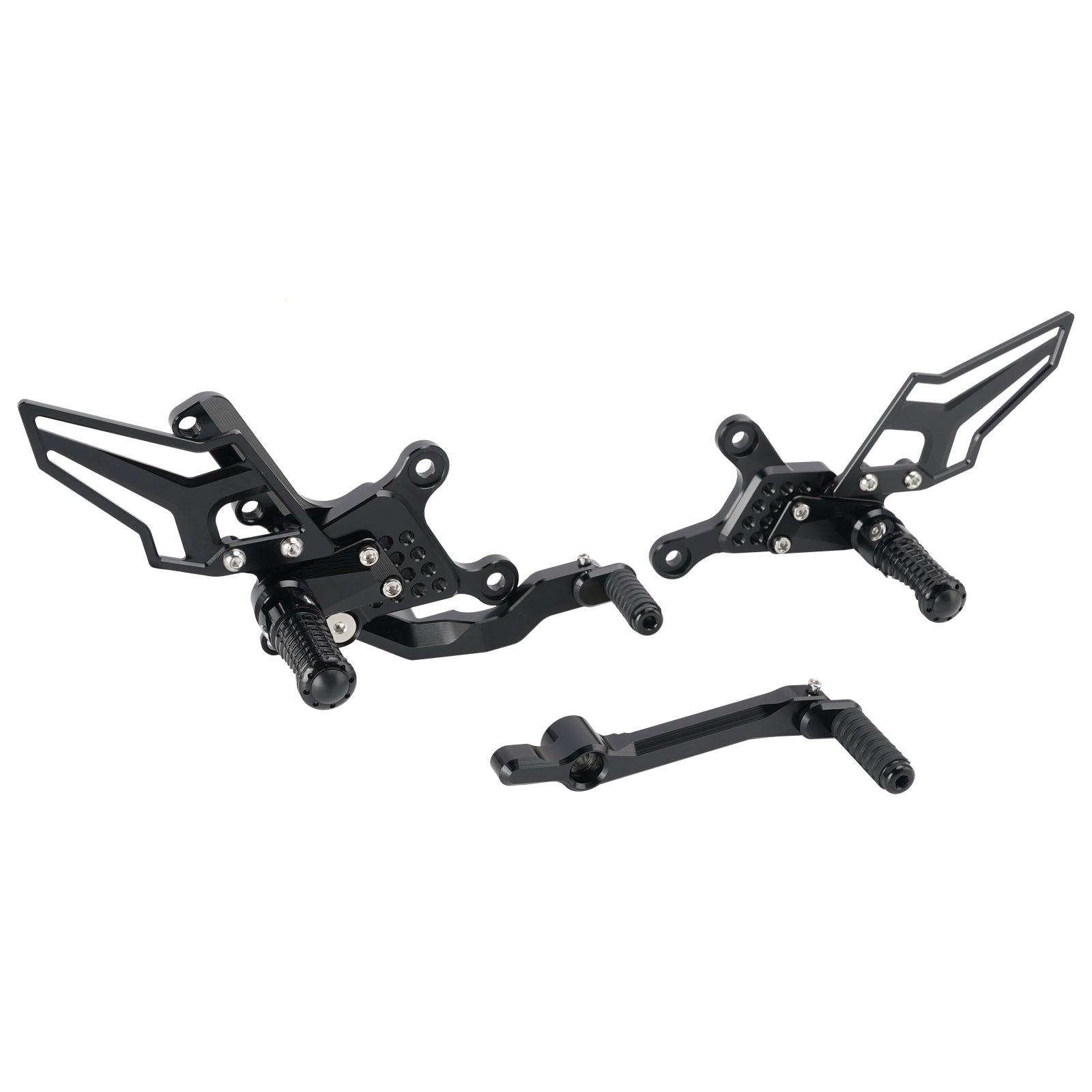 Racing Adjustable Rearsets Foot Pegs Black For Yamaha MT09 MT-09 2024 2025 2026