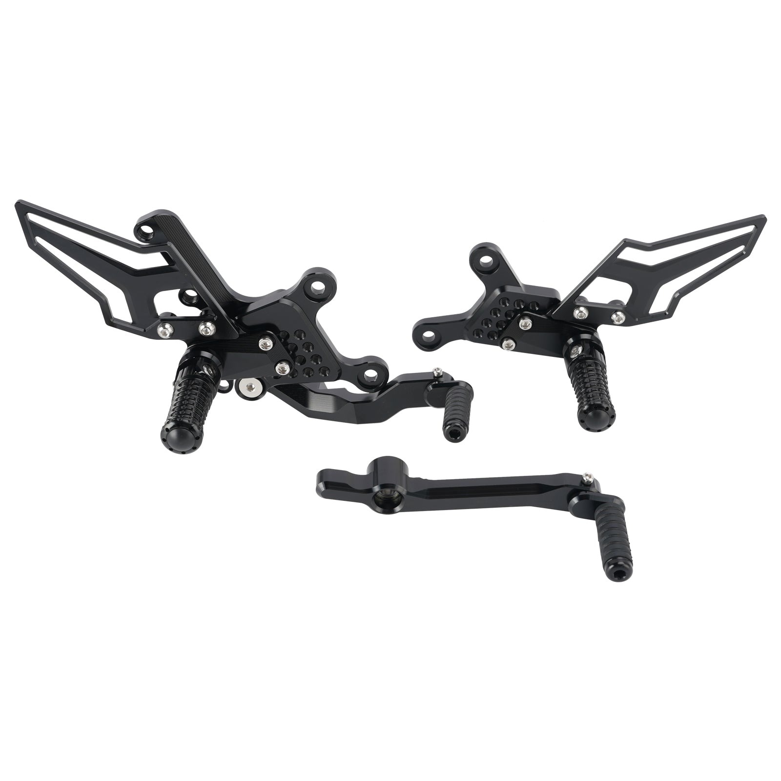 Racing Adjustable Rearsets Foot Pegs Black For Yamaha MT09 MT-09 2024 2025 2026