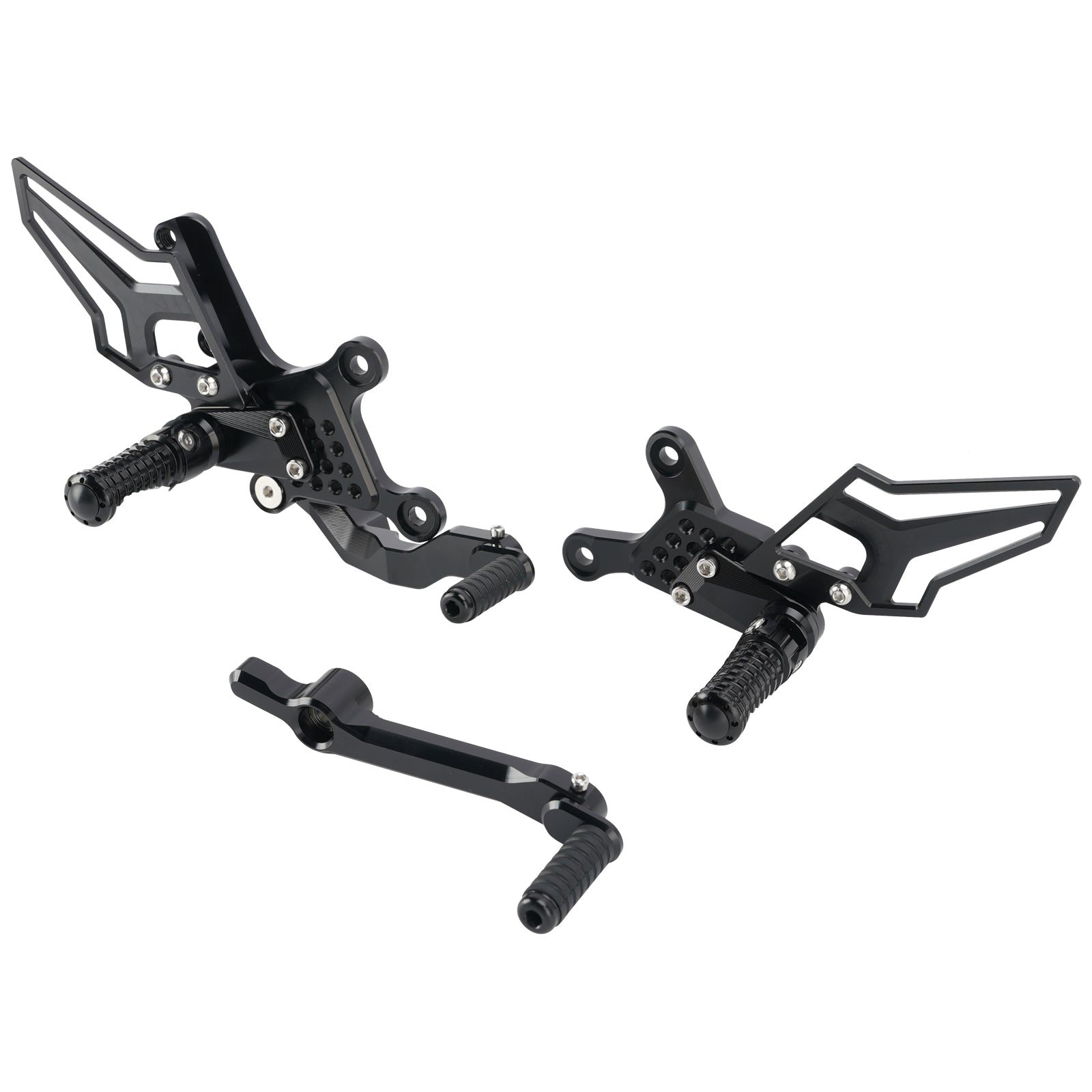 Racing Adjustable Rearsets Foot Pegs Black For Yamaha MT09 MT-09 2024 2025 2026