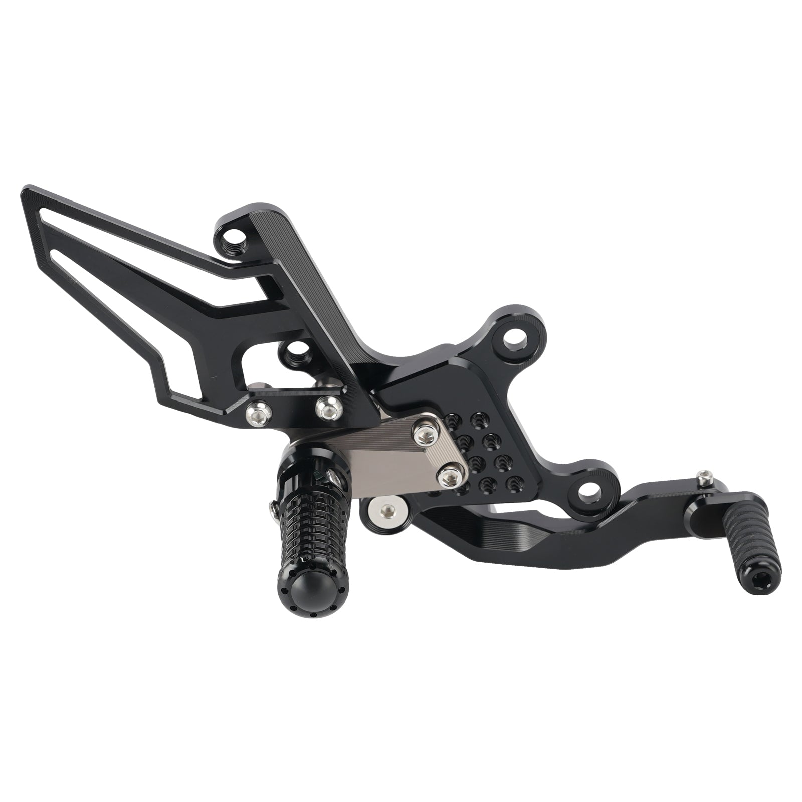 Racing Adjustable Rearsets Foot Pegs Gray For Yamaha MT09 MT-09 2024 2025 2026