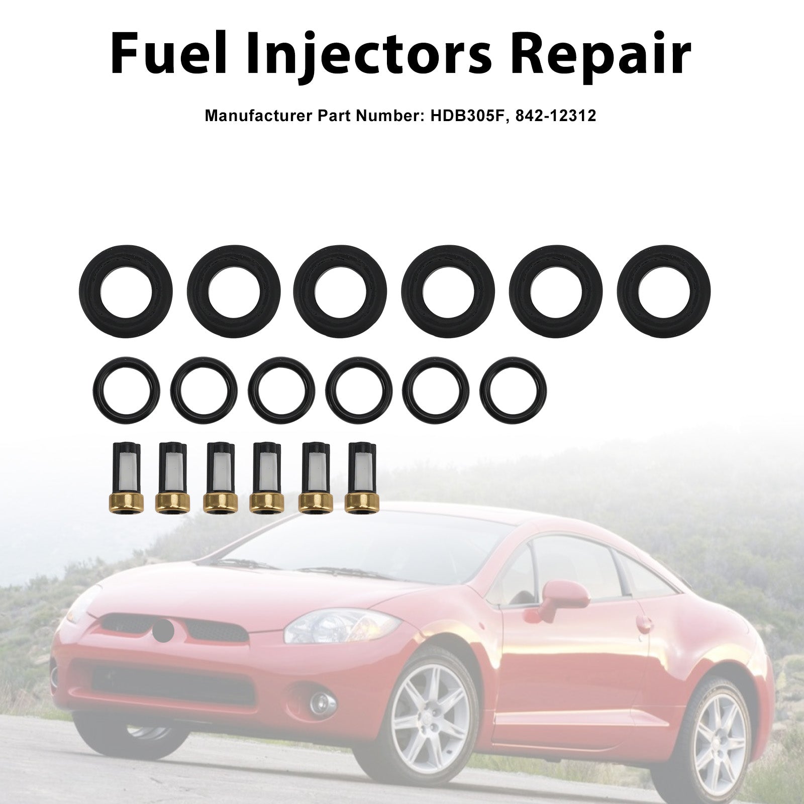 Fuel Injector Seal O-Ring HDB305F Fit Mitsubishi Eclipse Endeavor 2004-2011