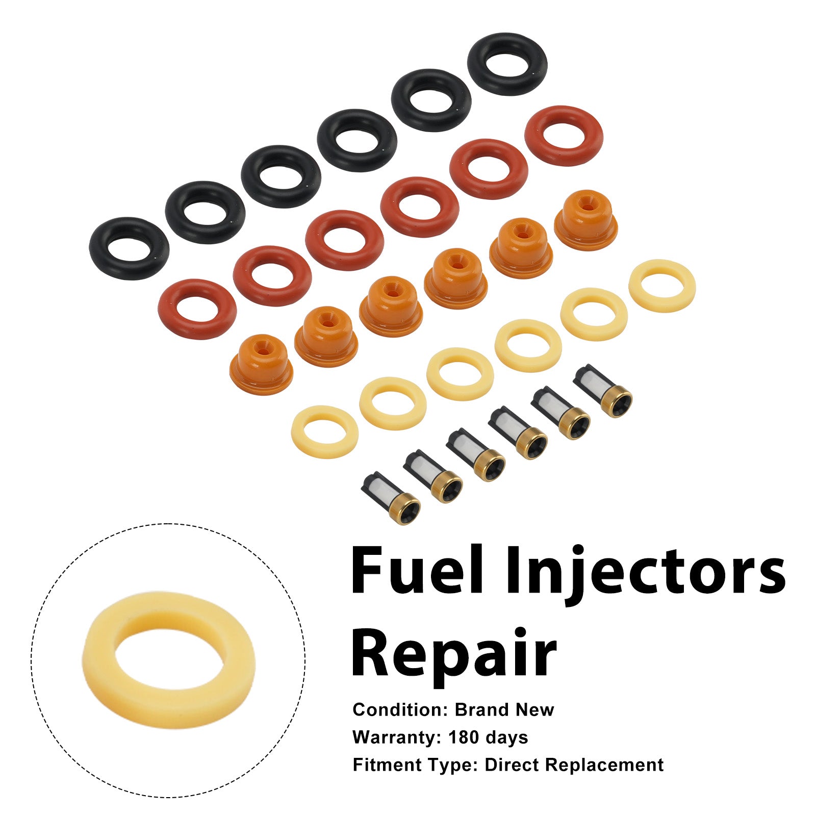Fuel Injector Seal O-Ring 0280150830 Fit Renault 19 1989-2001 Clio 1991-1996