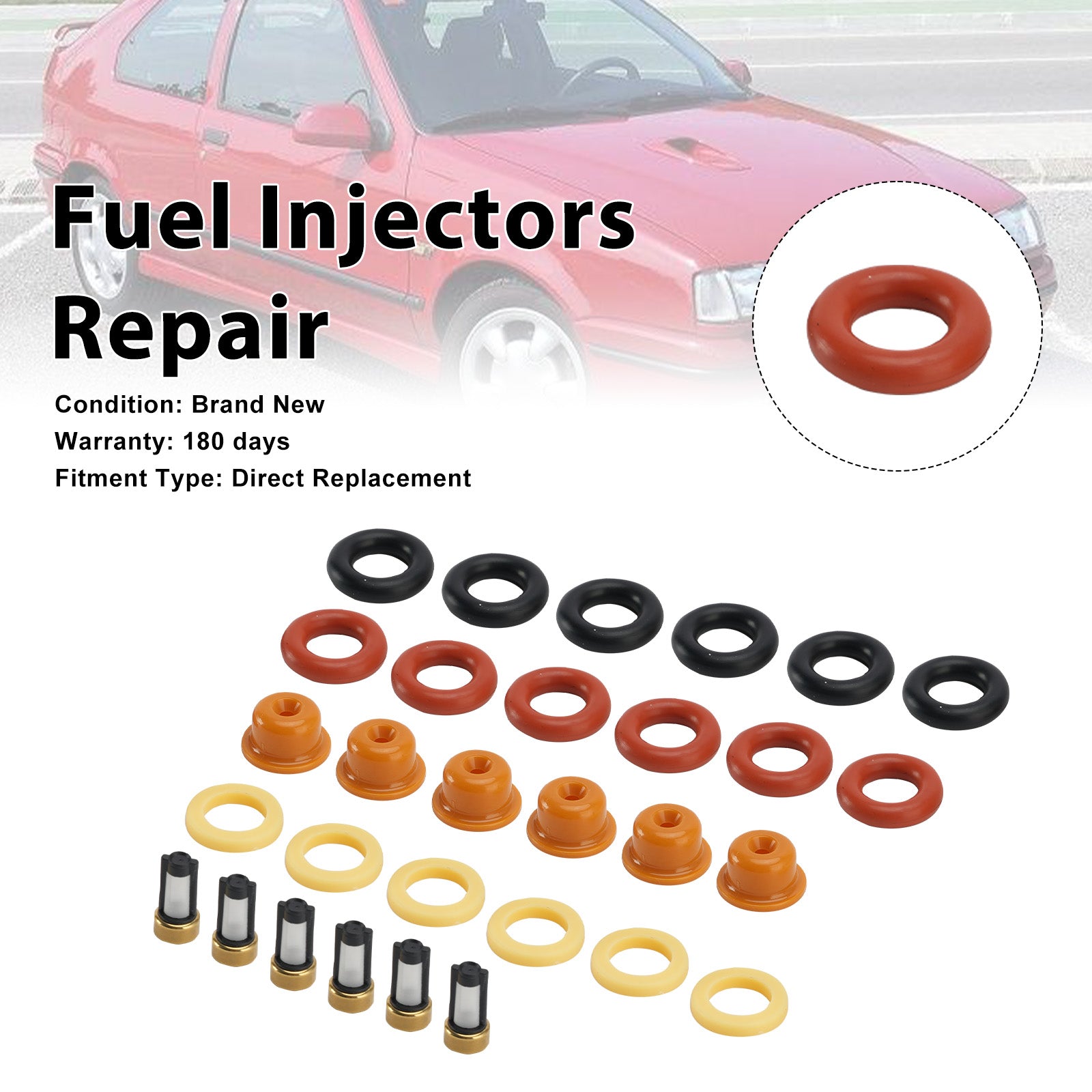 Fuel Injector Seal O-Ring 0280150830 Fit Renault 19 1989-2001 Clio 1991-1996