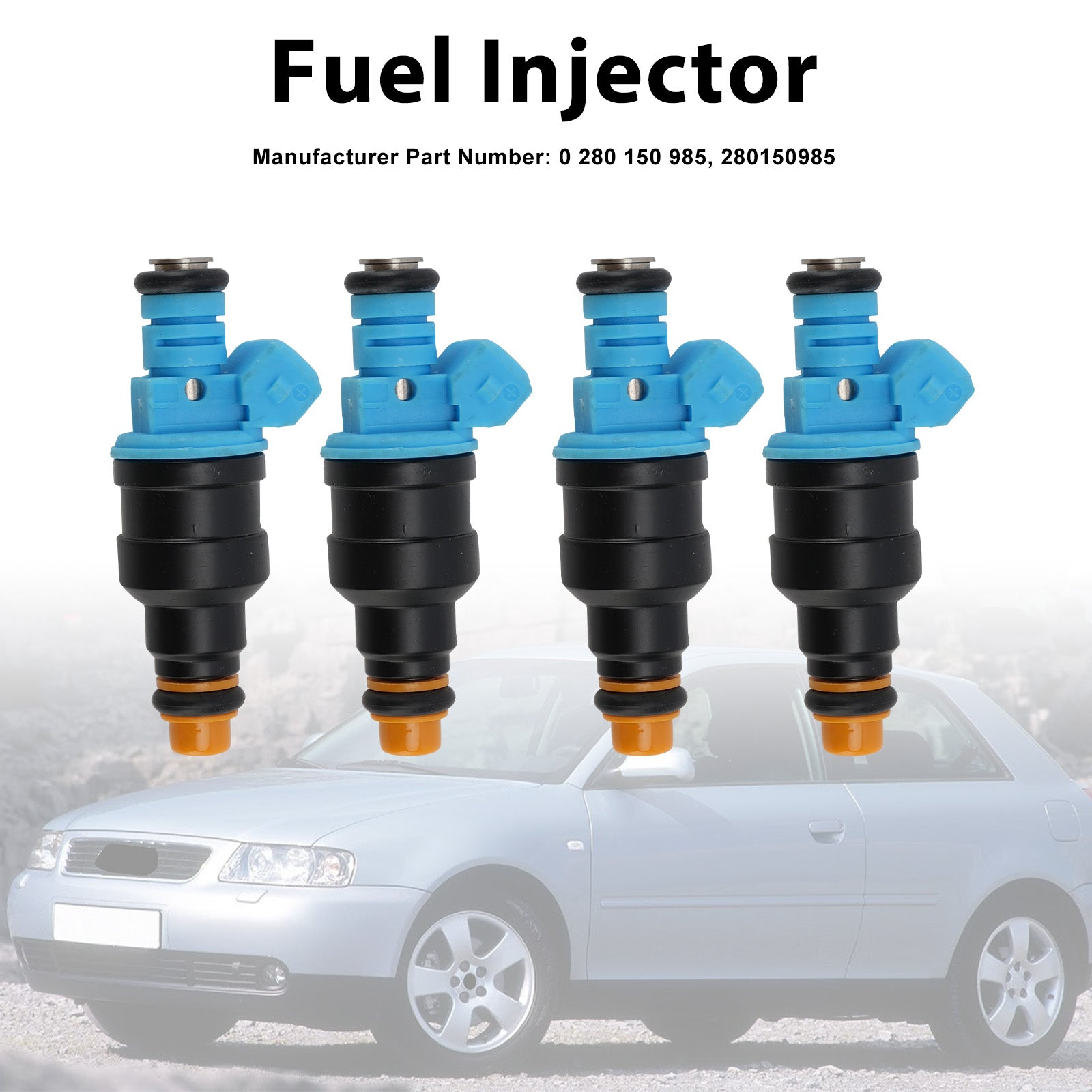 4Pcs Fuel Injector For Audi A3 1996-2003 A4 1.8T 2000-2004 0280150985
