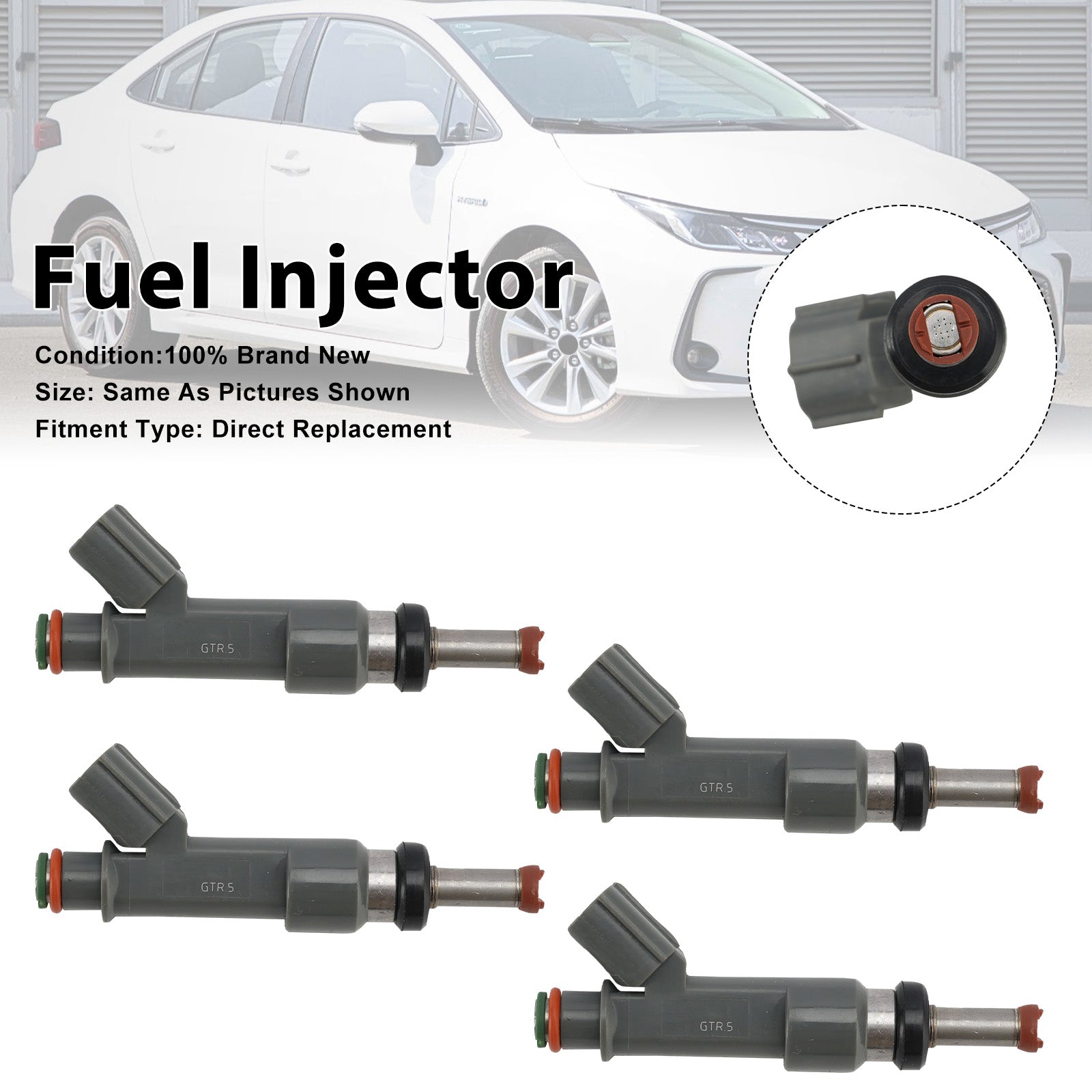 4Pcs Fuel Injector For Toyota Corolla 2020-25 Prius 2016-2022 23250-37080