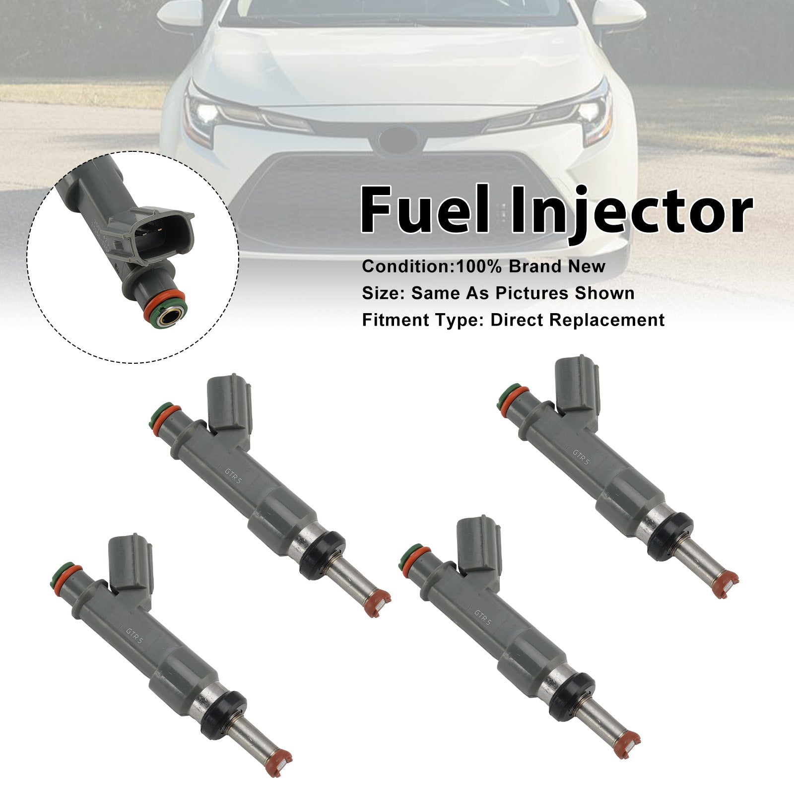 4Pcs Fuel Injector For Toyota Corolla 2020-25 Prius 2016-2022 23250-37080