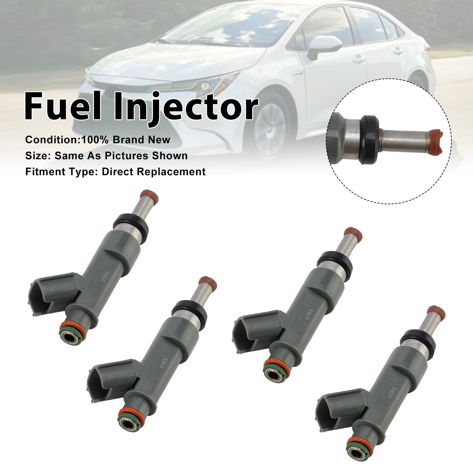 4Pcs Fuel Injector For Toyota Corolla 2020-25 Prius 2016-2022 23250-37080