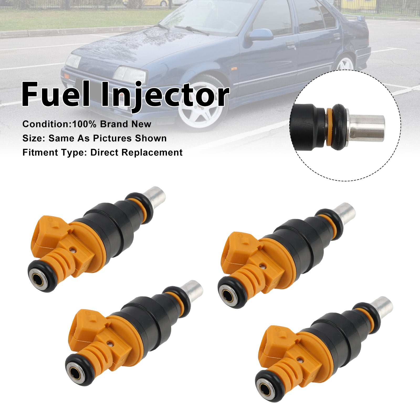 4Pcs Fuel Injector For Renault 19 Clio 1.8 2.0 16V F7P F7R 9660275780