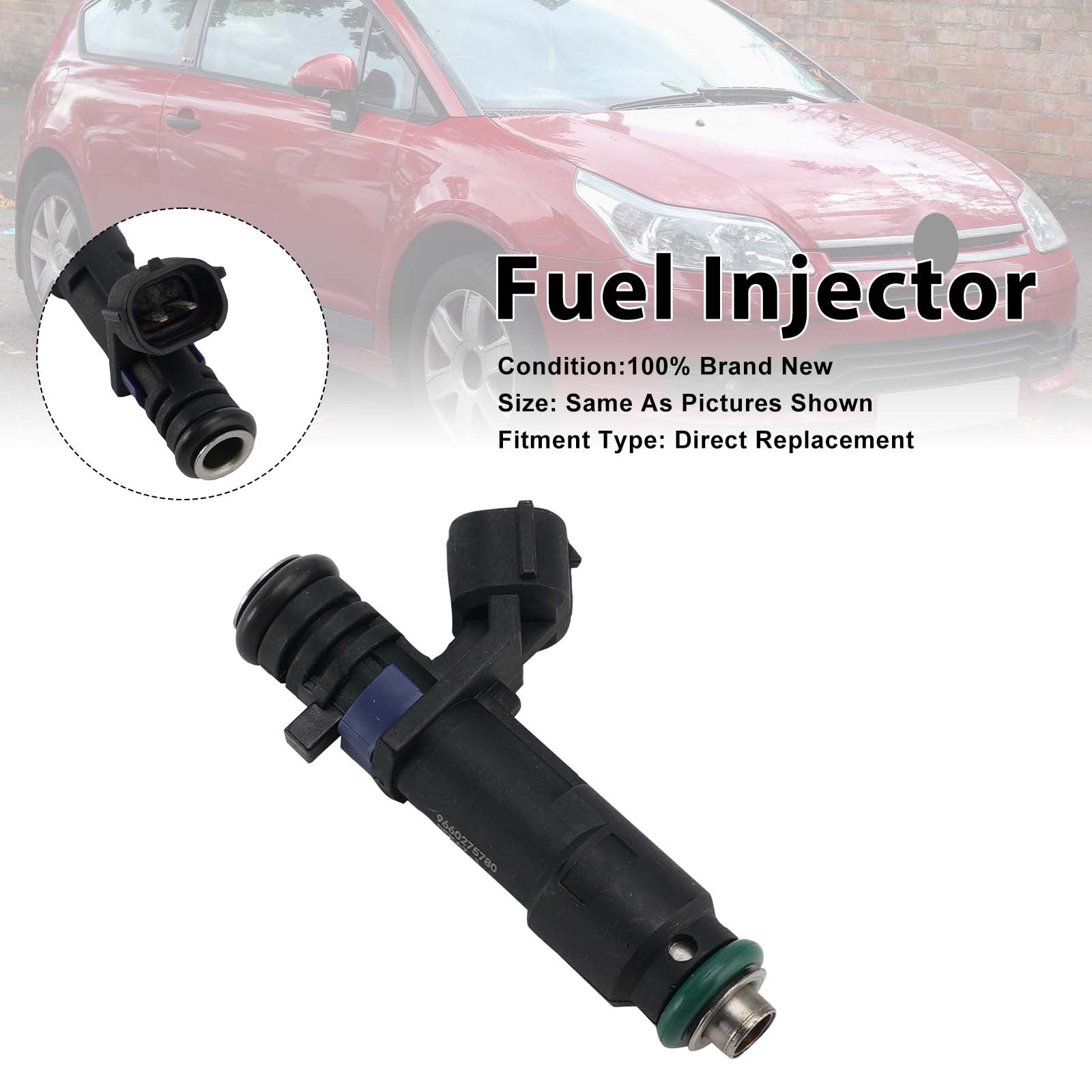 1Pcs Fuel Injector For Citro?n C4 Coupe 2006-07 C5 II 2004-2008 9660275780