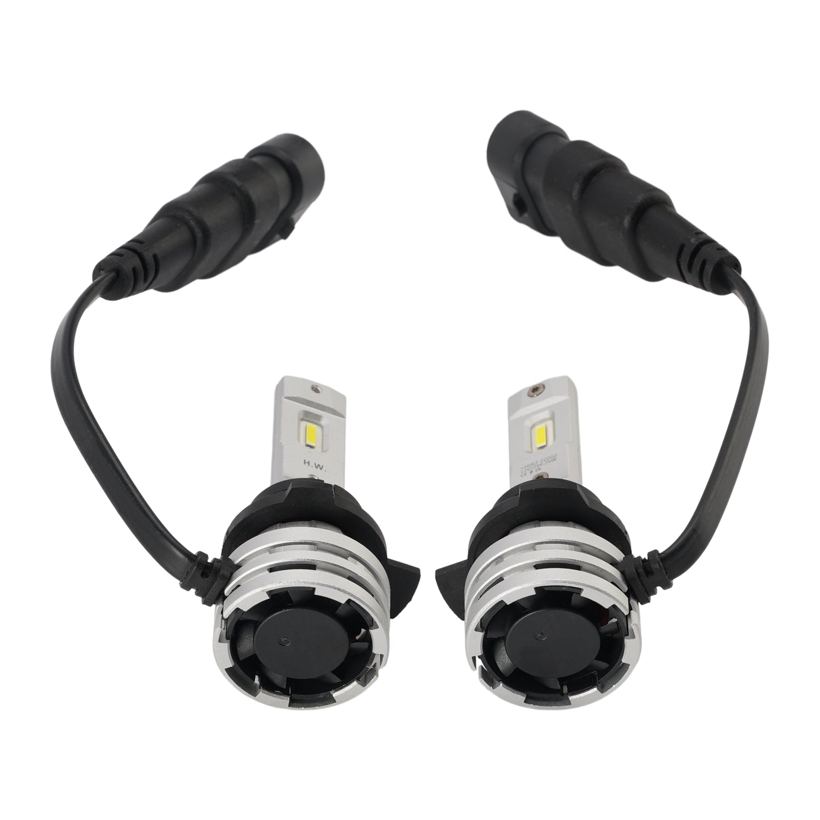 LED Headlight Bulb Kit Hi/Low Beam HIR2 9012 12V 24W 6500K Fan Cooling For HELLA