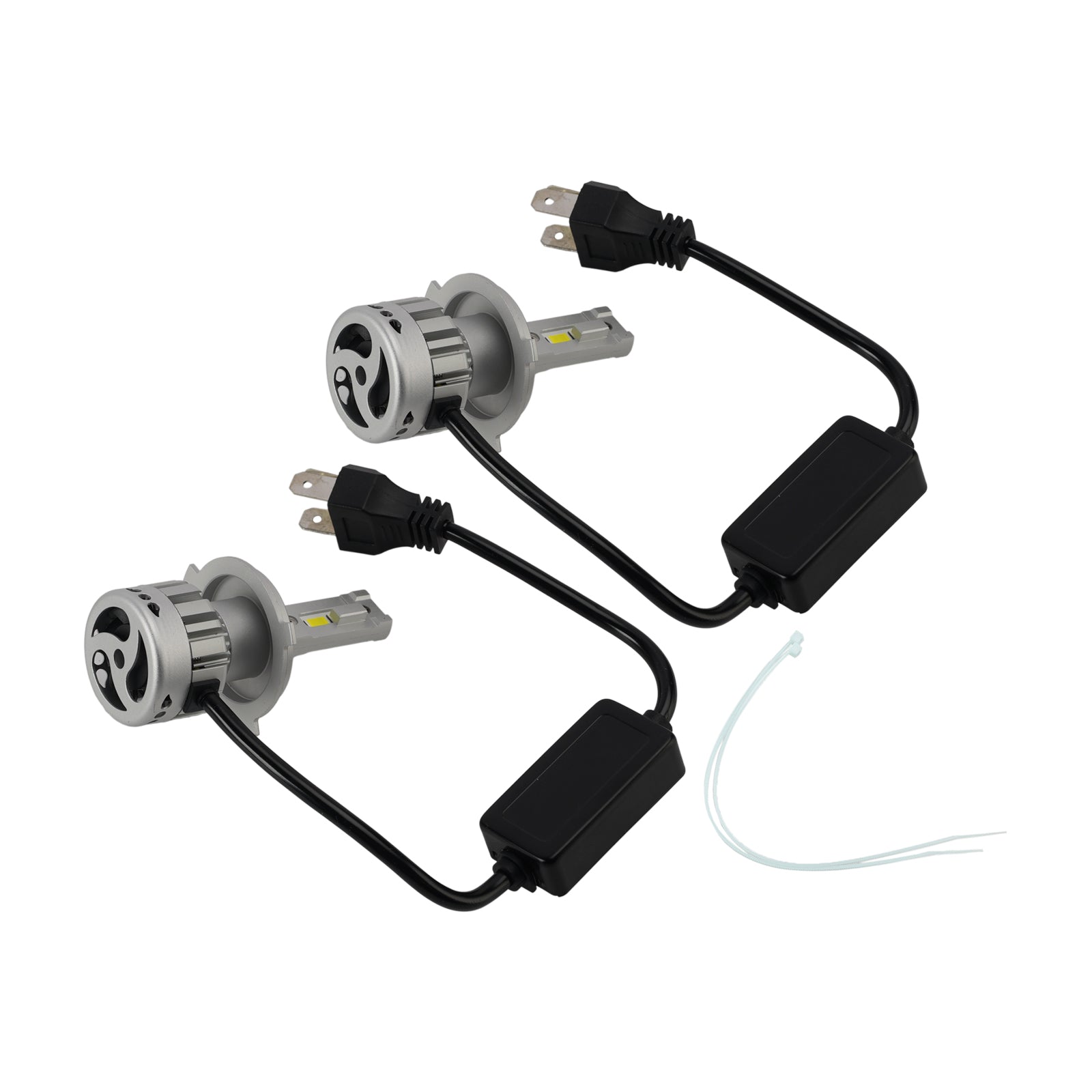 LED Headlight Bulb Kit High Low Beam Lamp H4 12V 55W 6500K 4000LM For HELLA