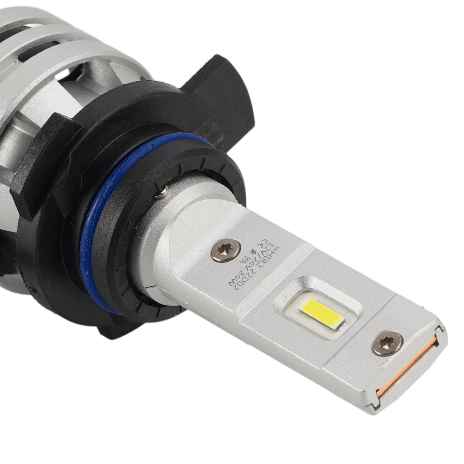 LED Headlight Bulb Kit Hi/Low Beam HIR2 9012 12V 24W 6500K Fan Cooling For HELLA