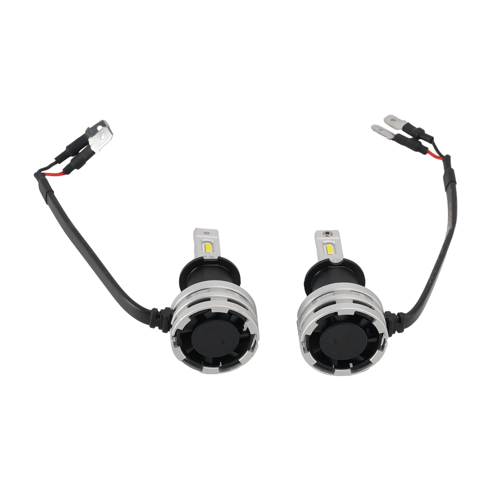 LED Headlight Bulb Kit High Low Beam H3 12V 24W 6500K Fan Cooling For HELLA
