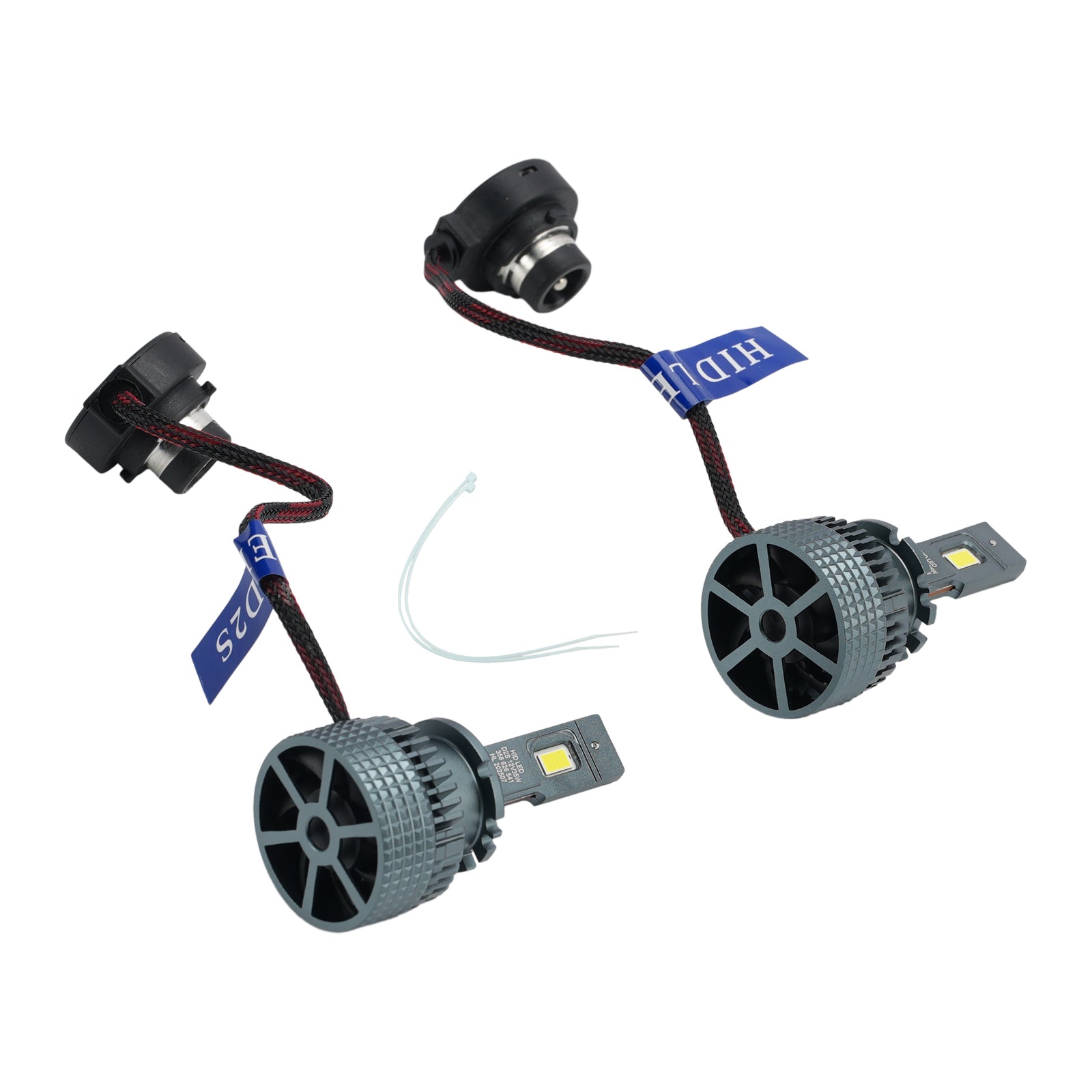 LED Headlight Bulb Kit High Low Beam Lamp D2S 12V 35W 6500K For HELLA