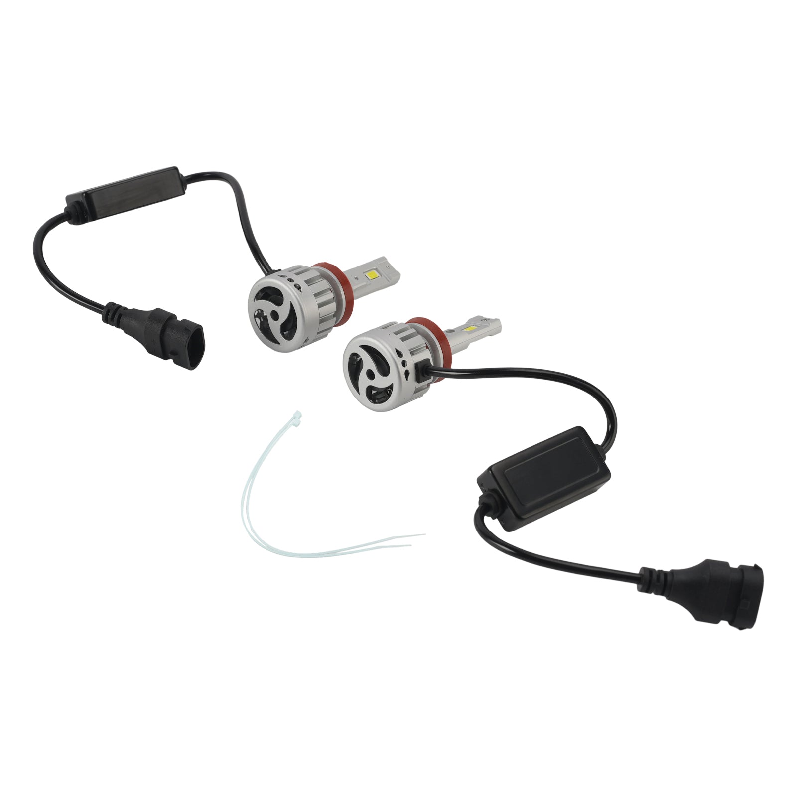 LED Headlight Bulb Kit High Low Beam H8 H9 H11 12V 55W 6500K 4000LM For HELLA