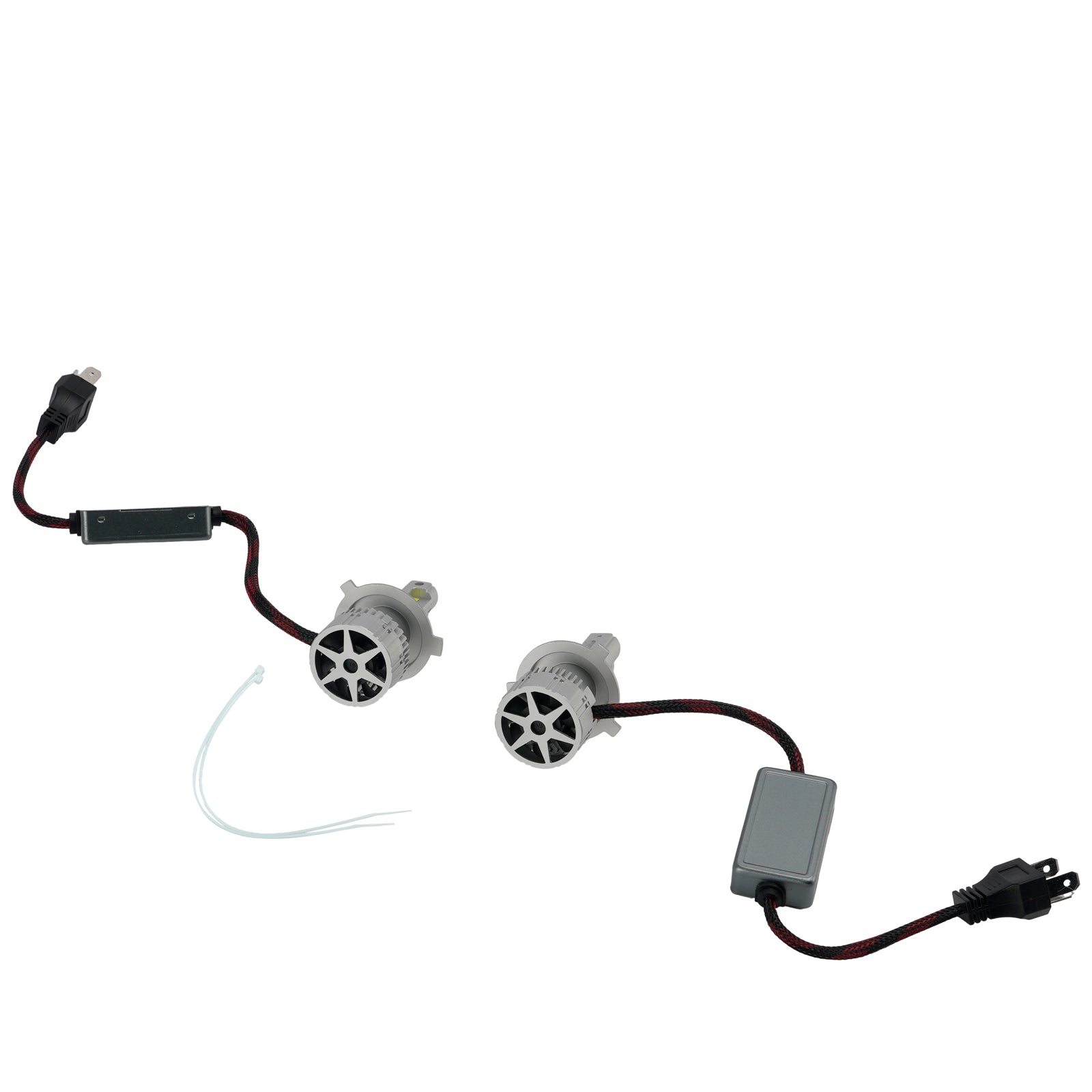 LED Headlight Bulb Kit High Low Beam Lamp H4 12V 75W 6500K For HELLA