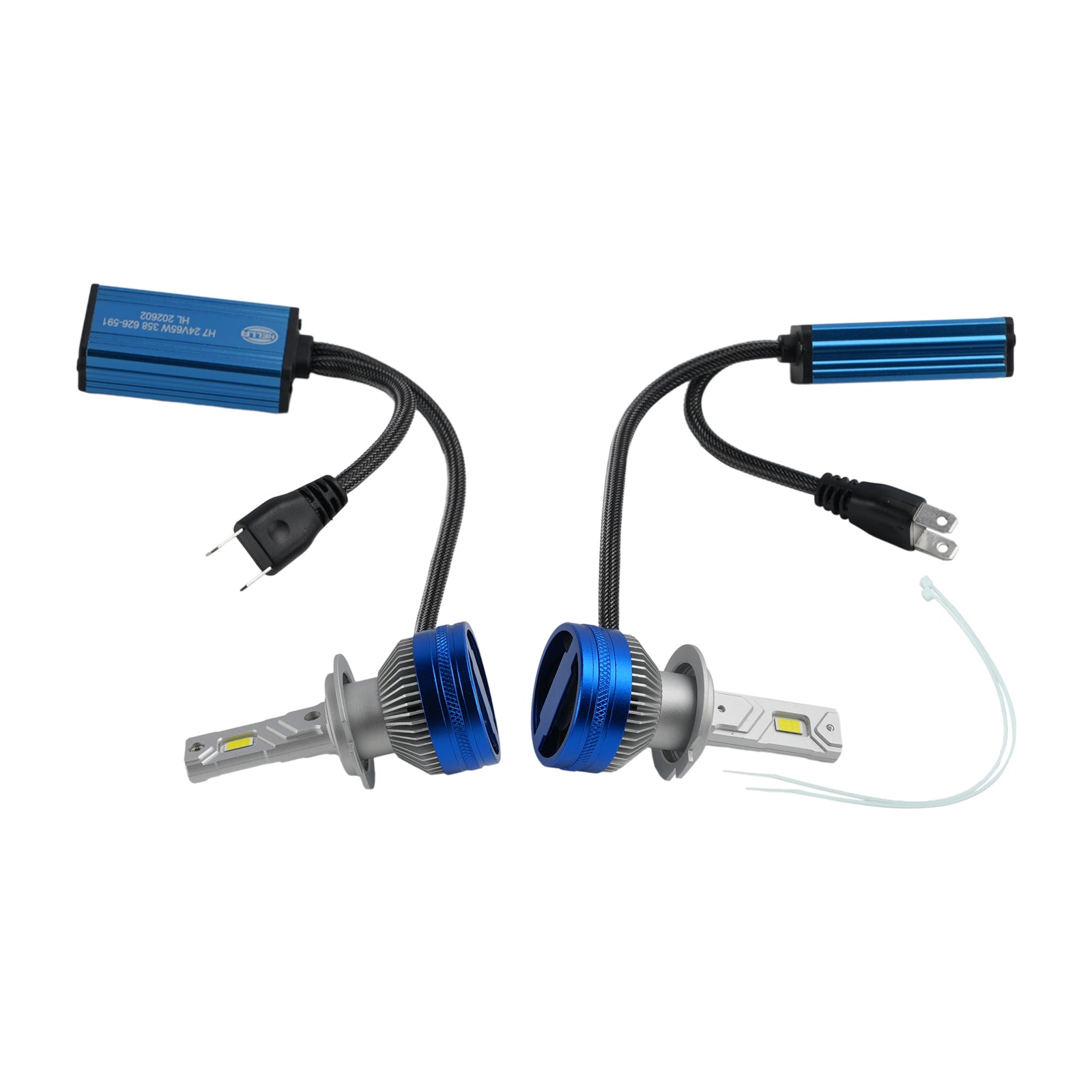 LED Headlight Bulb Kit High Low Beam Lamp H7 24V 65W 6500K For HELLA