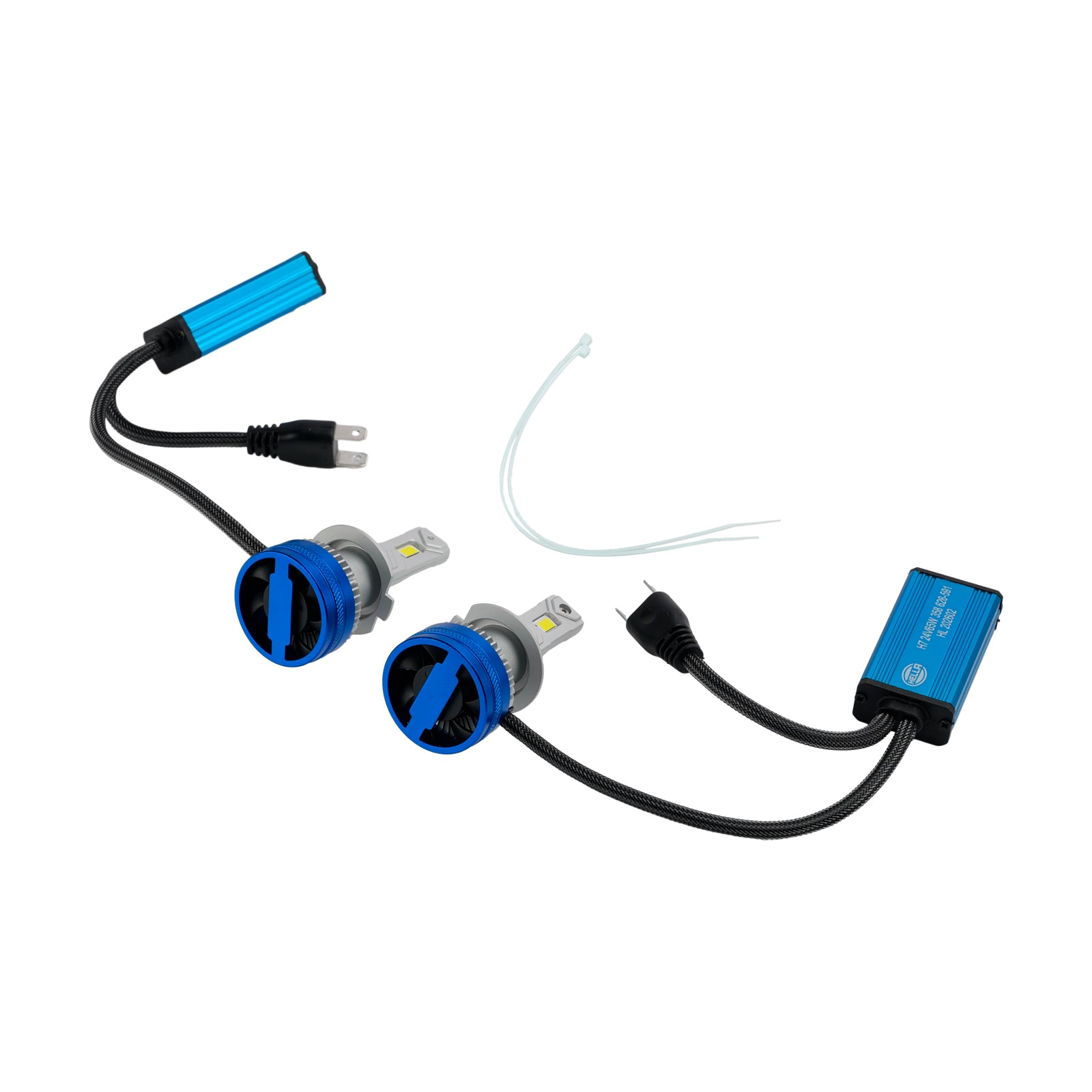 LED Headlight Bulb Kit High Low Beam Lamp H7 24V 65W 6500K For HELLA