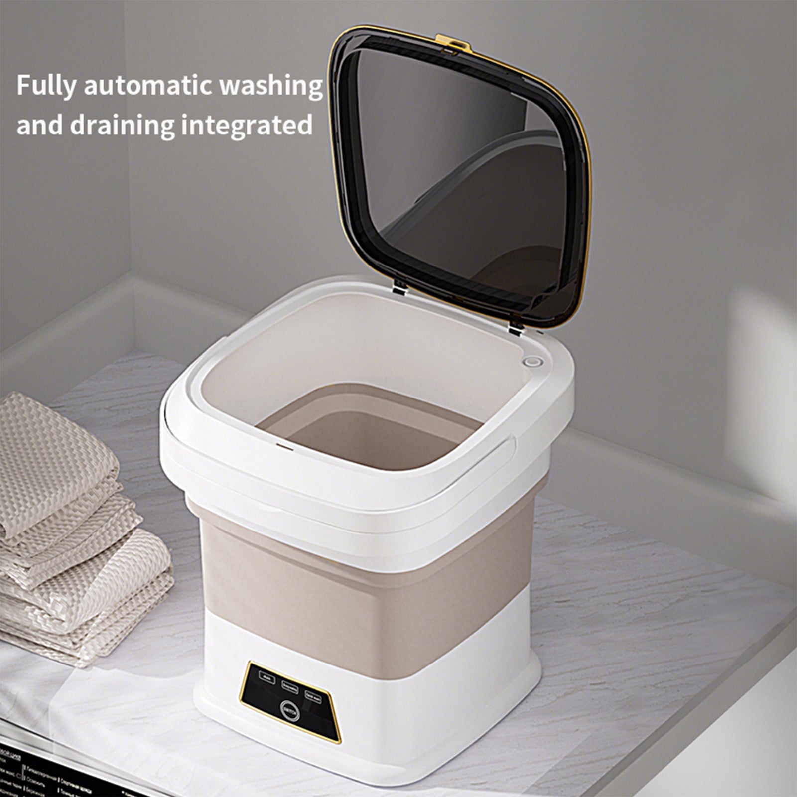 13L Portable Washing Machine Mini Washer Foldable Washer For Underwear Family