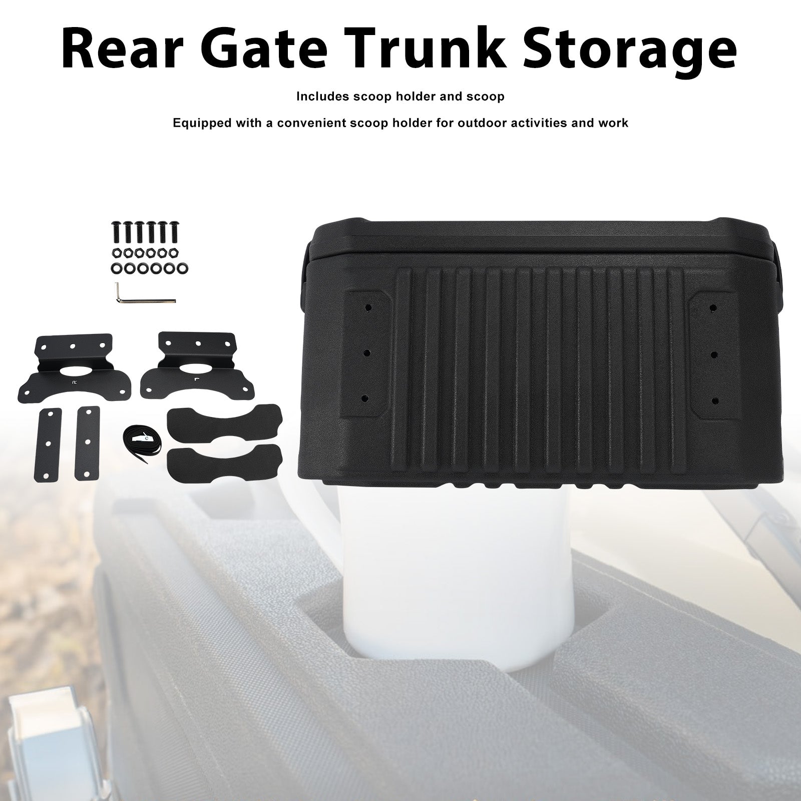 Rear Storage Box Rear Gate Trunk Storage Fit Suzuki Jimny JB64 JB74 2019-2026