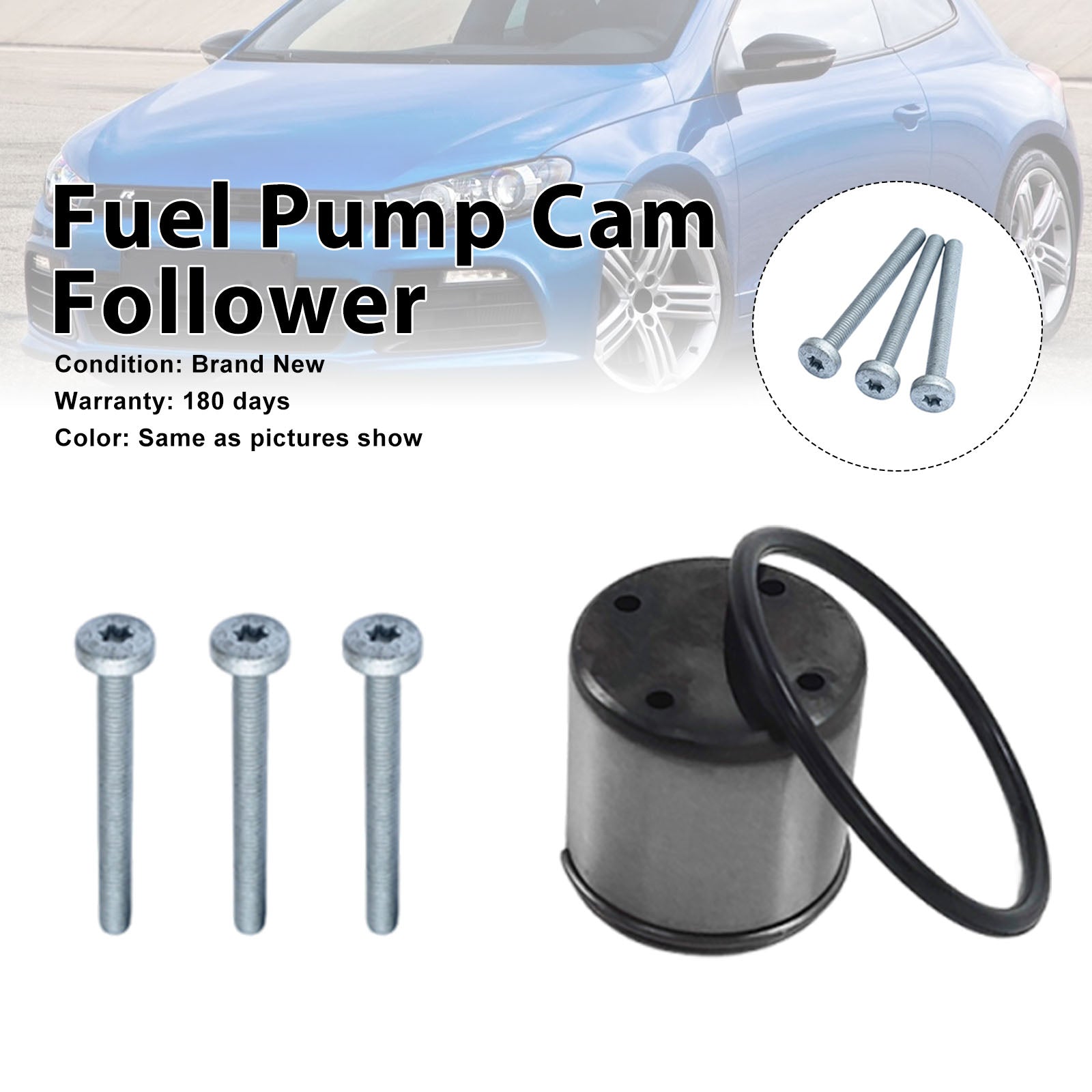 Fuel Pump Cam Follower Tappet Seal + O-Ring Fit Audi TT 2.0 Fit Seat Fit Skoda