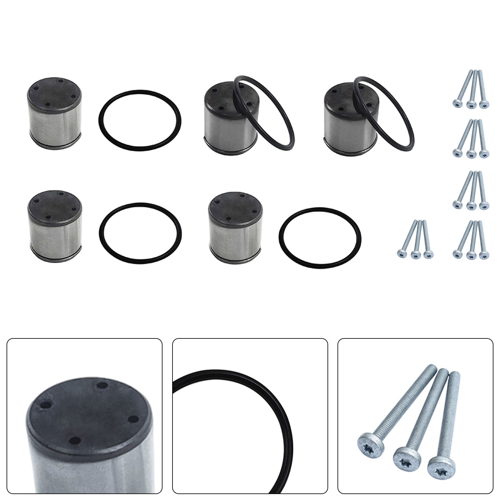 5PCS Fuel Pump Cam Follower Tappet Seal + O-Ring Fit Audi TT 2.0 Fit Seat