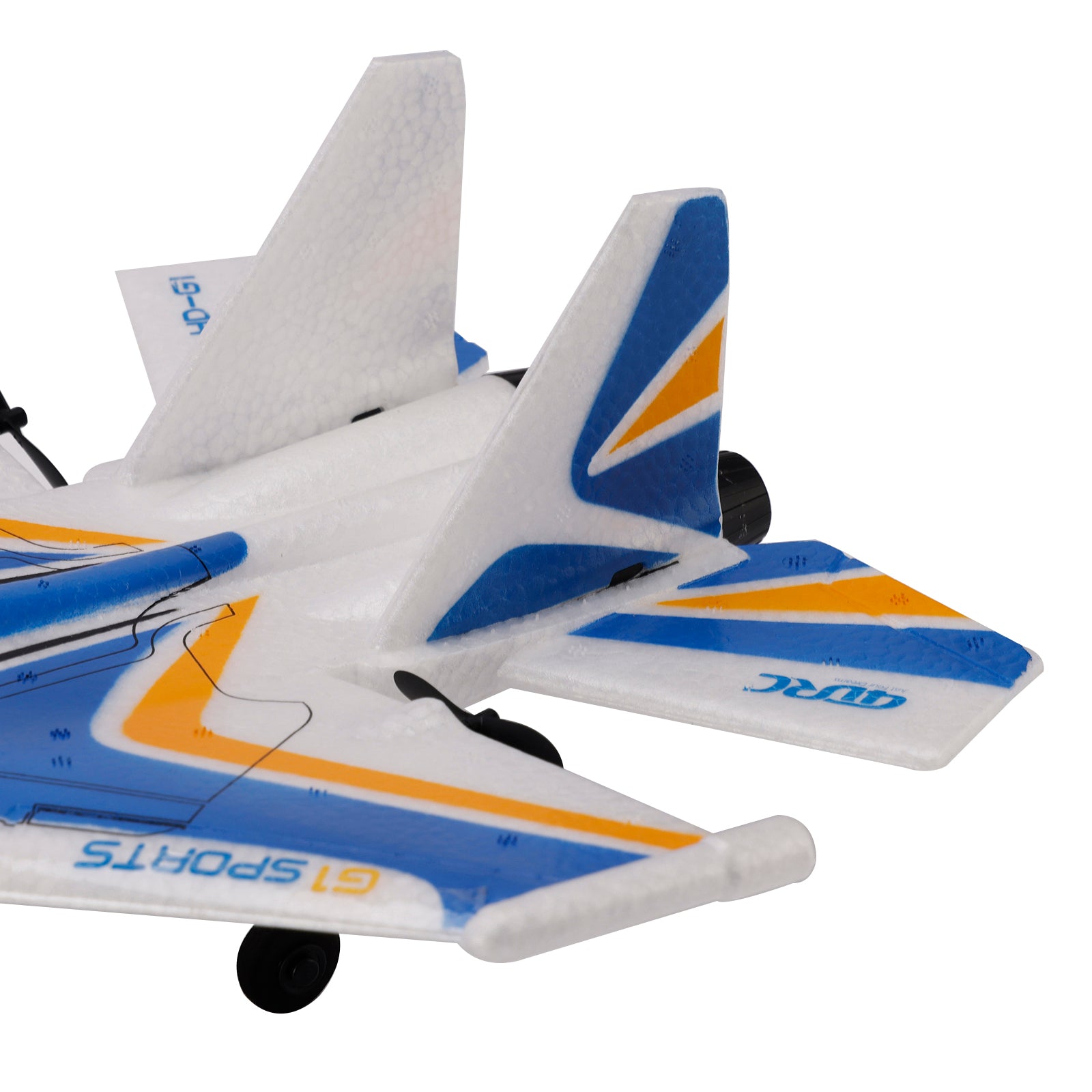 4D-G1 2CH RC Glider Fighter Jet Airplane Toy Gift With 2 Batteries Blue