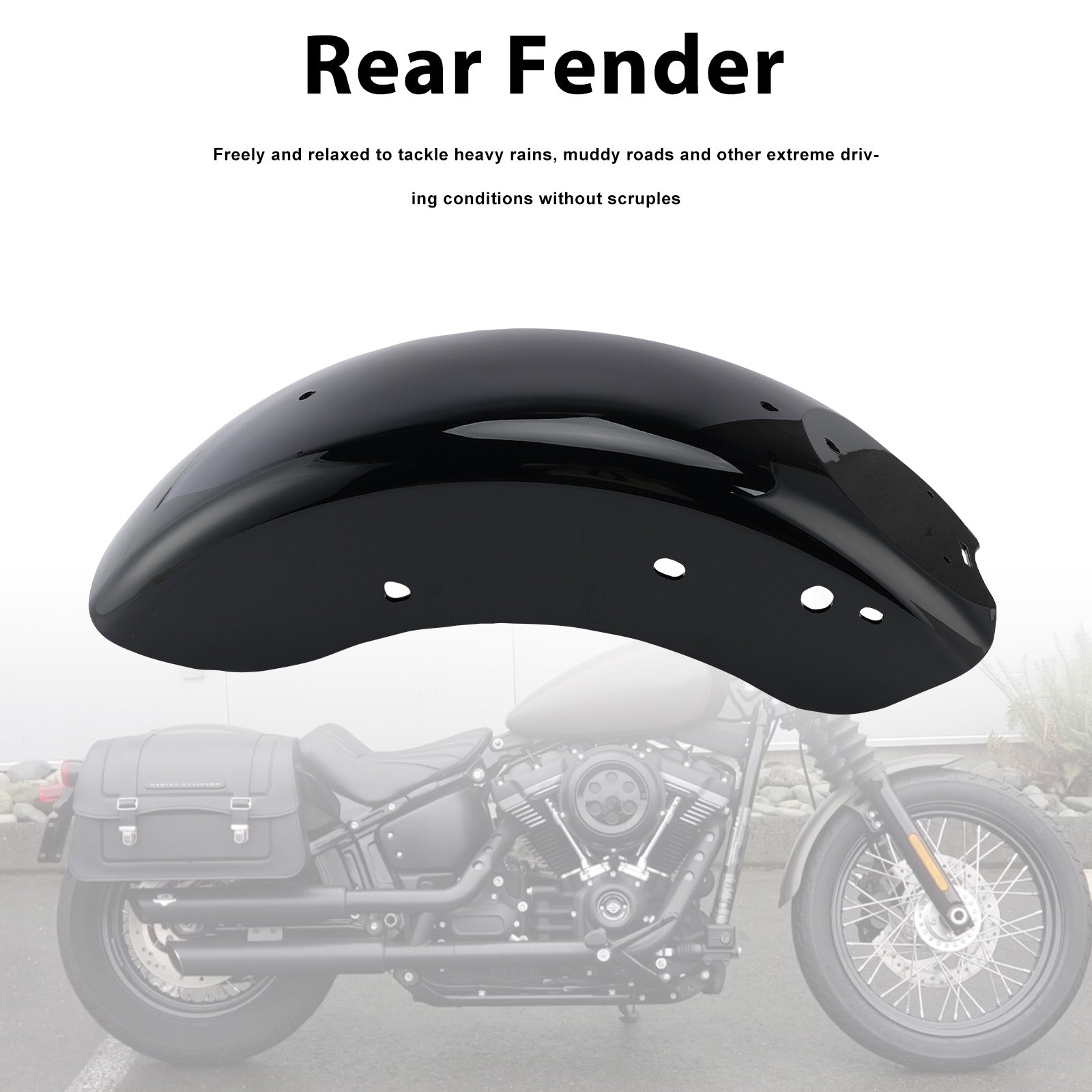 Rear Fender for Softail Slim FLSL Standard FXBB FXBBS FXST 2018-2026