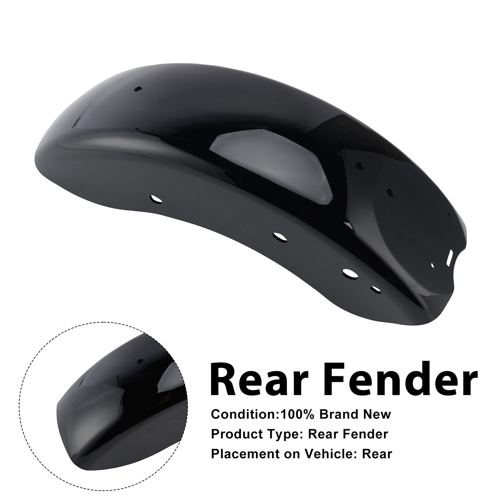 Rear Fender for Softail Slim FLSL Standard FXBB FXBBS FXST 2018-2026