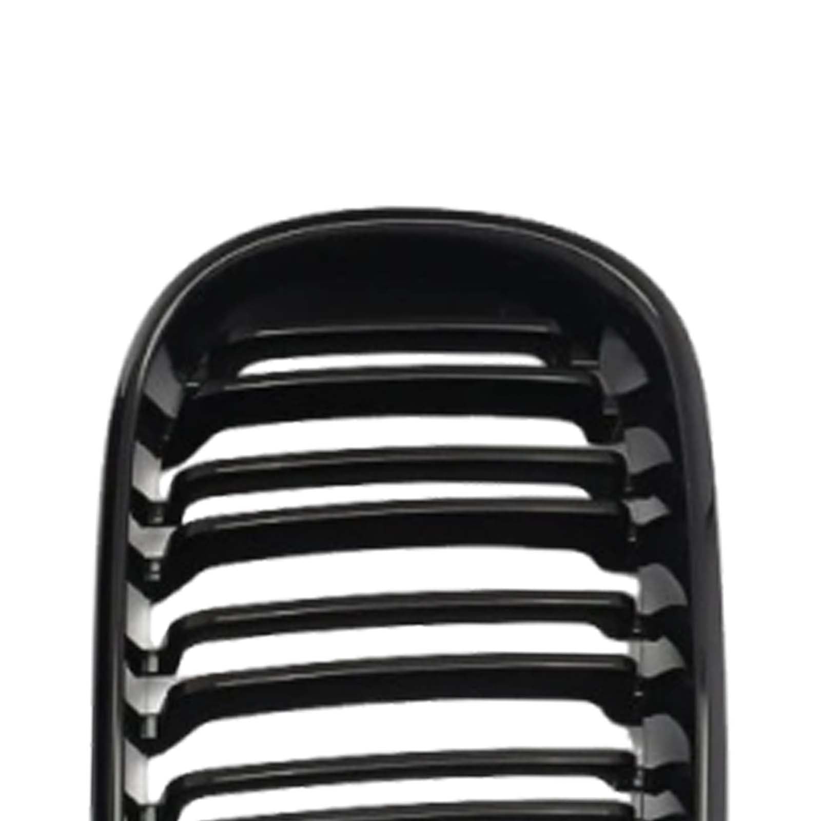 Front Kidney Hood Grille Grill For BMW E46 3 Series 4 Door 2002-2005 Gloss Black