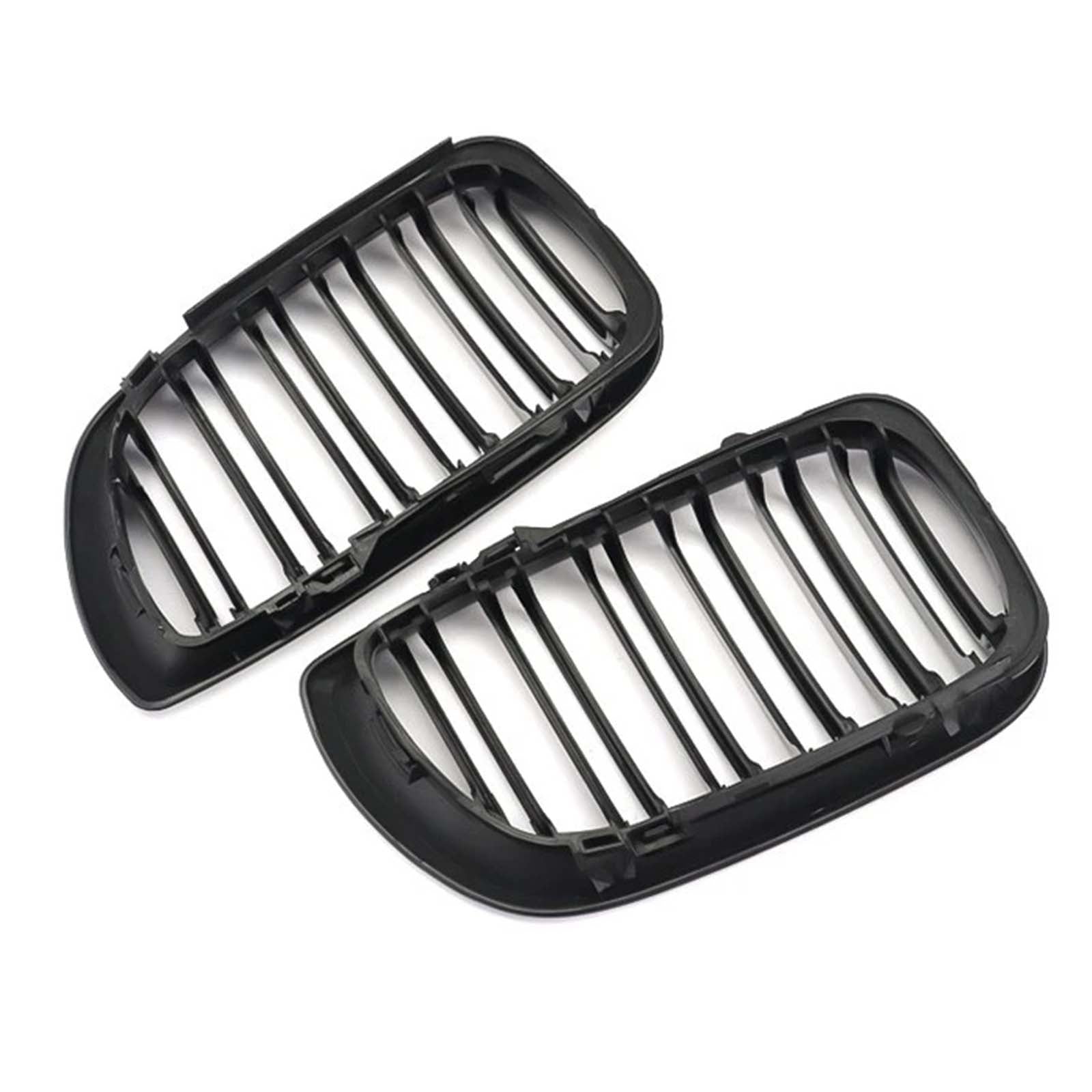 Front Kidney Hood Grille Grill For BMW E46 3 Series 4 Door 2002-2005 Gloss Black