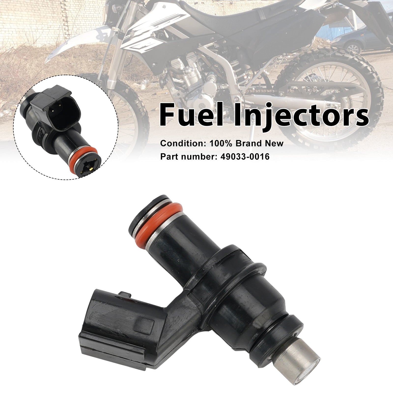 Fuel Injectors 49033-0016 For Kawasaki KLX250 KLX300 2018-2022